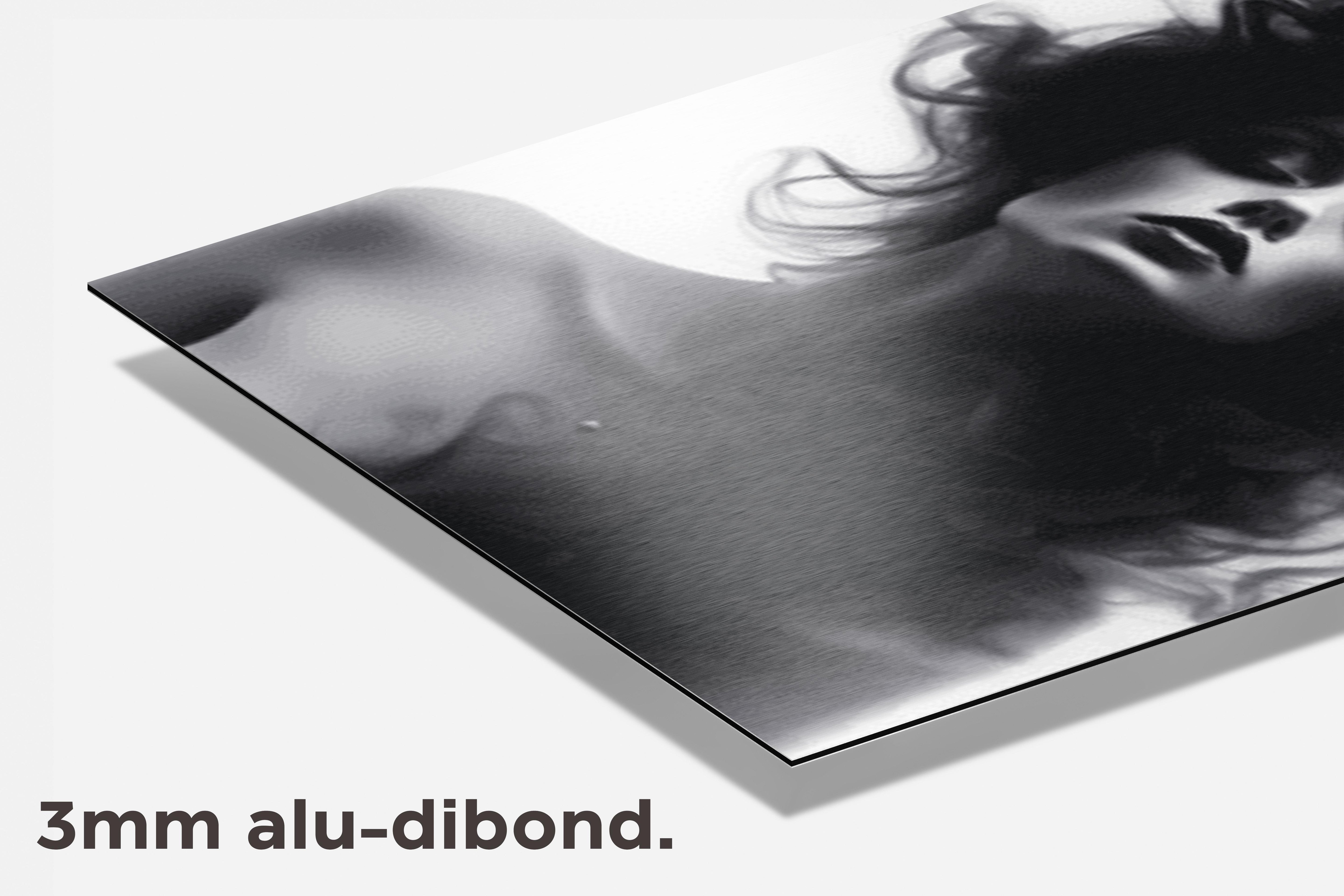 Vrouw Zwart Wit dibond detail