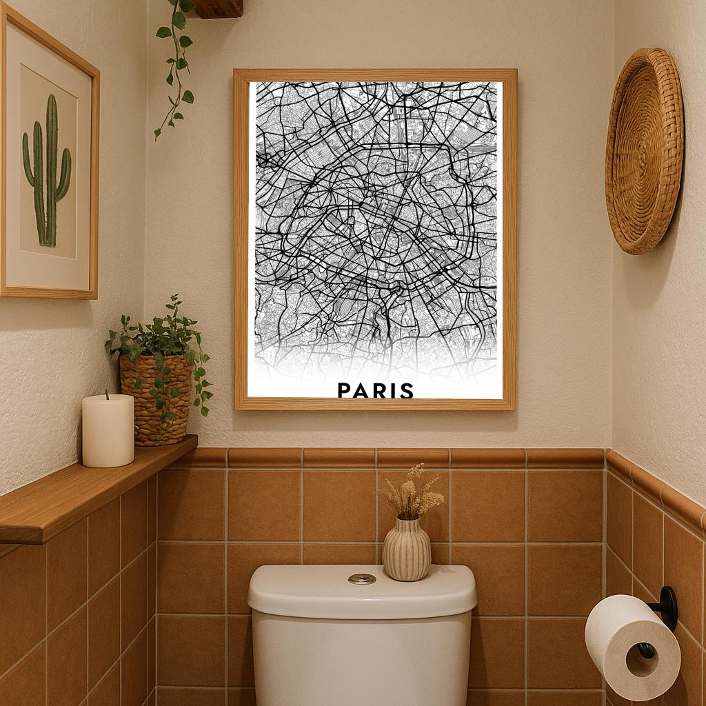 Paris France White poster sfeerbeeld 3