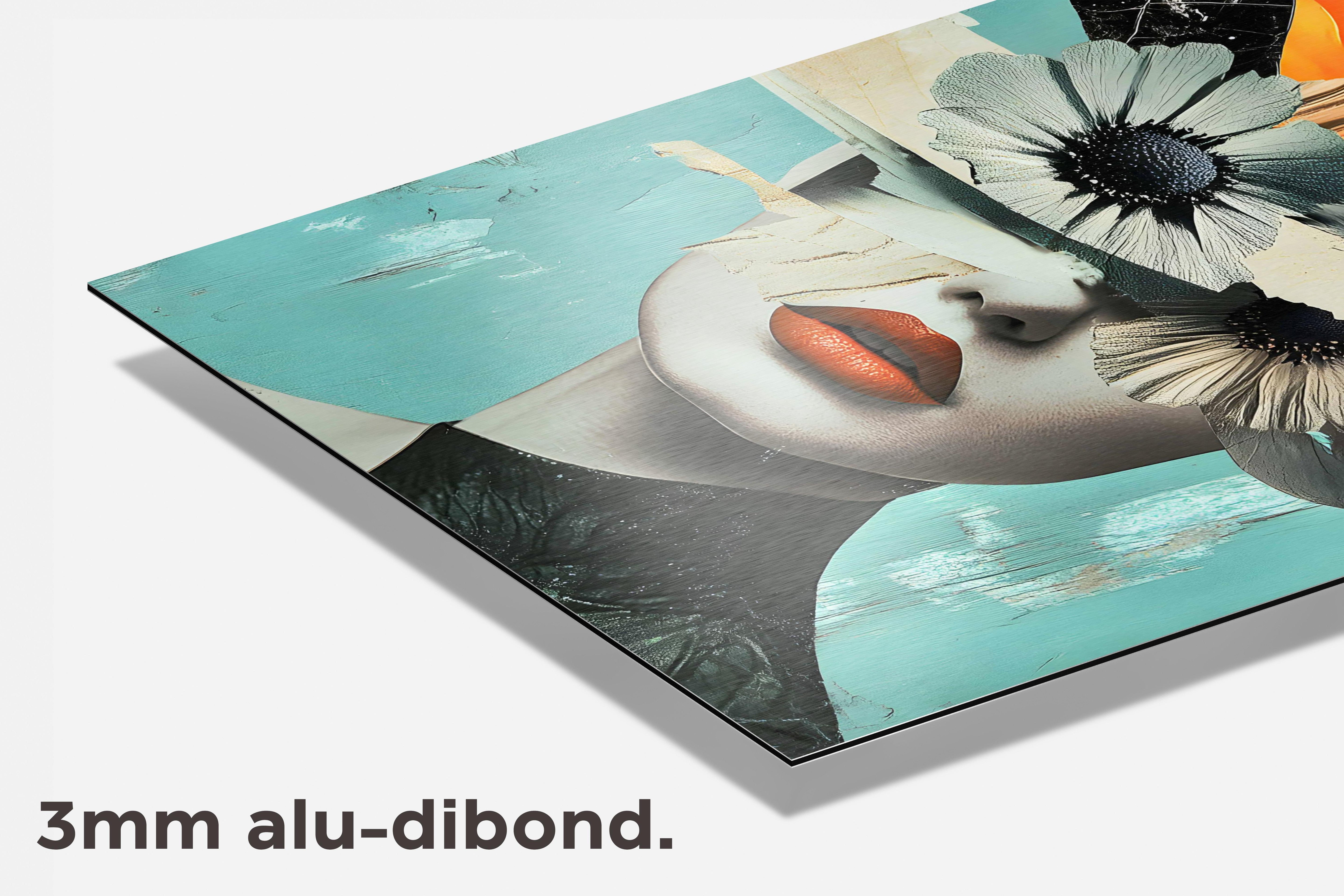 Vrouw Bloemen dibond detail