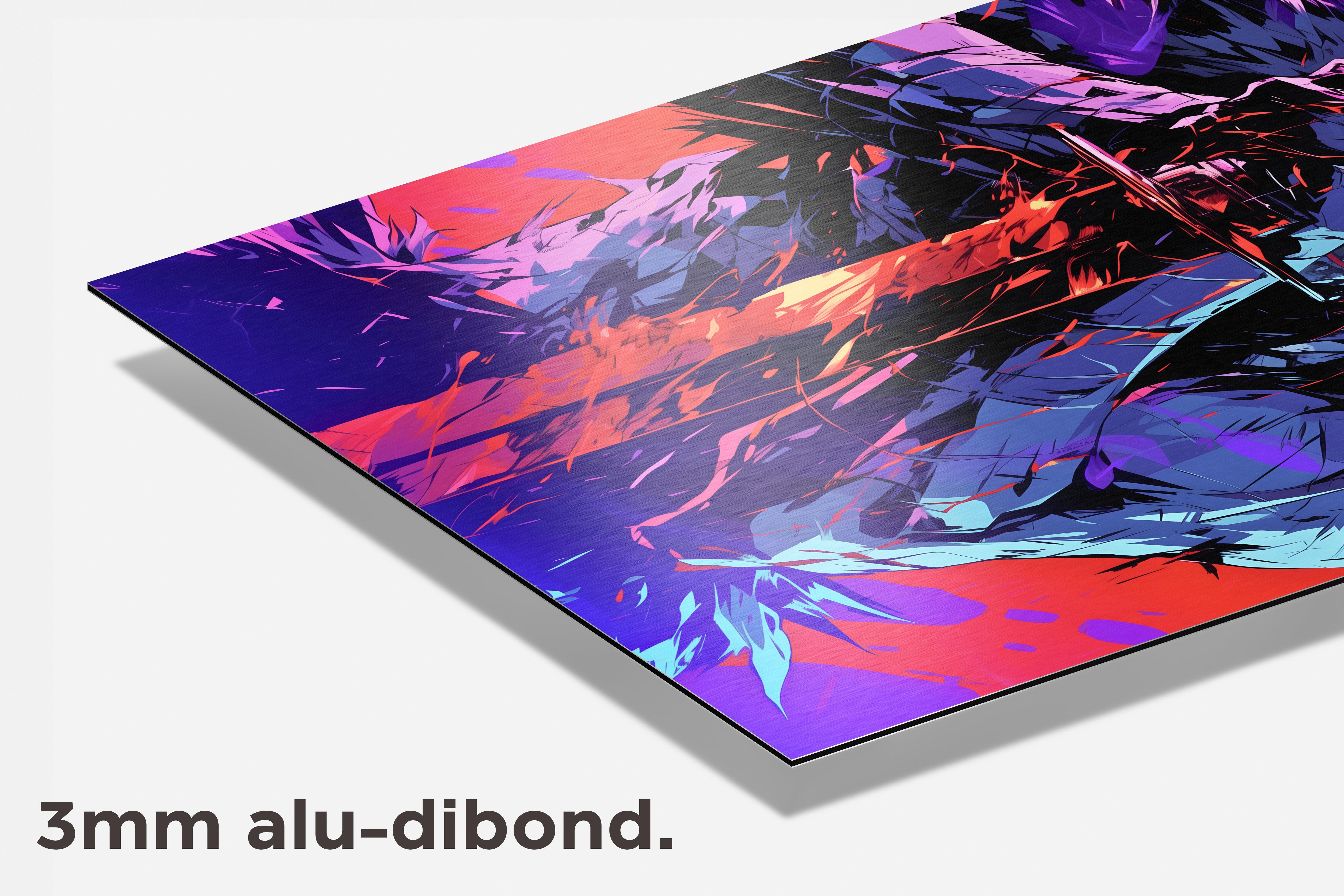 Samoerai anime dibond detail