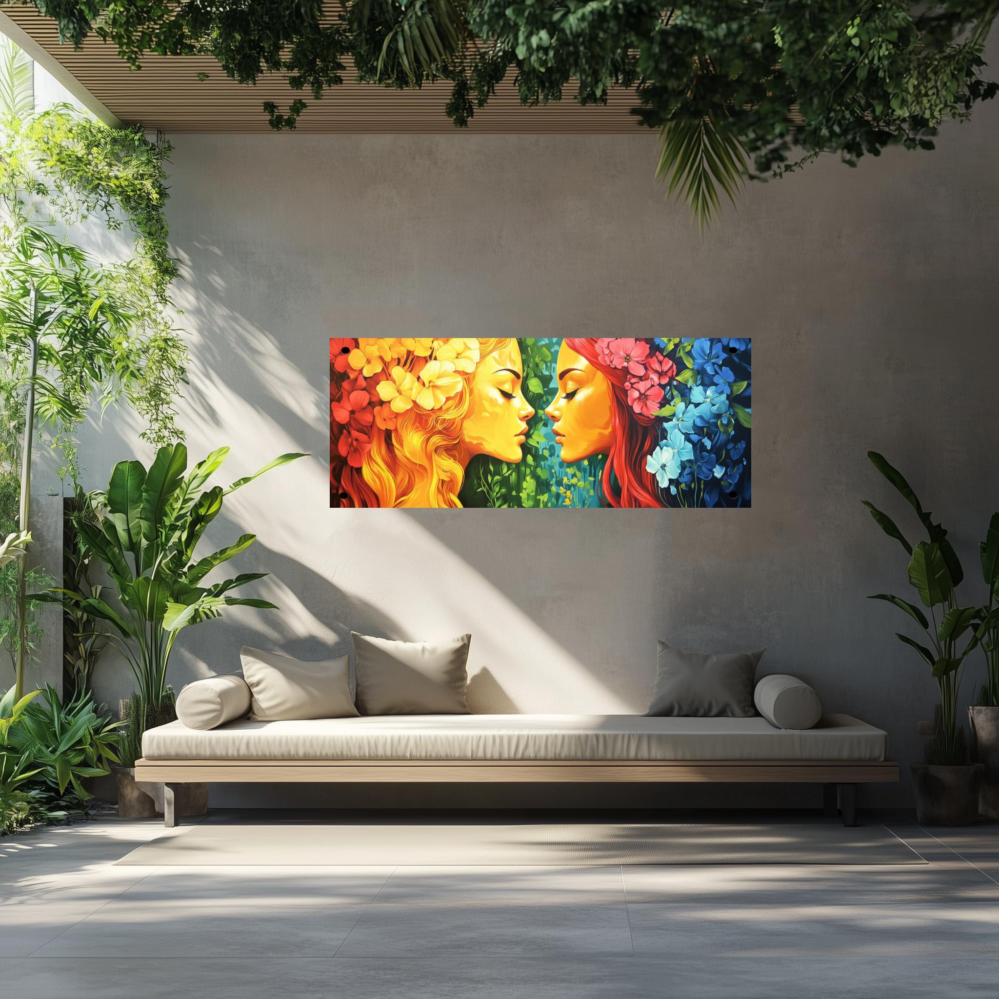 Tuinposter Bloemen Godinnen sfeerbeeld 2