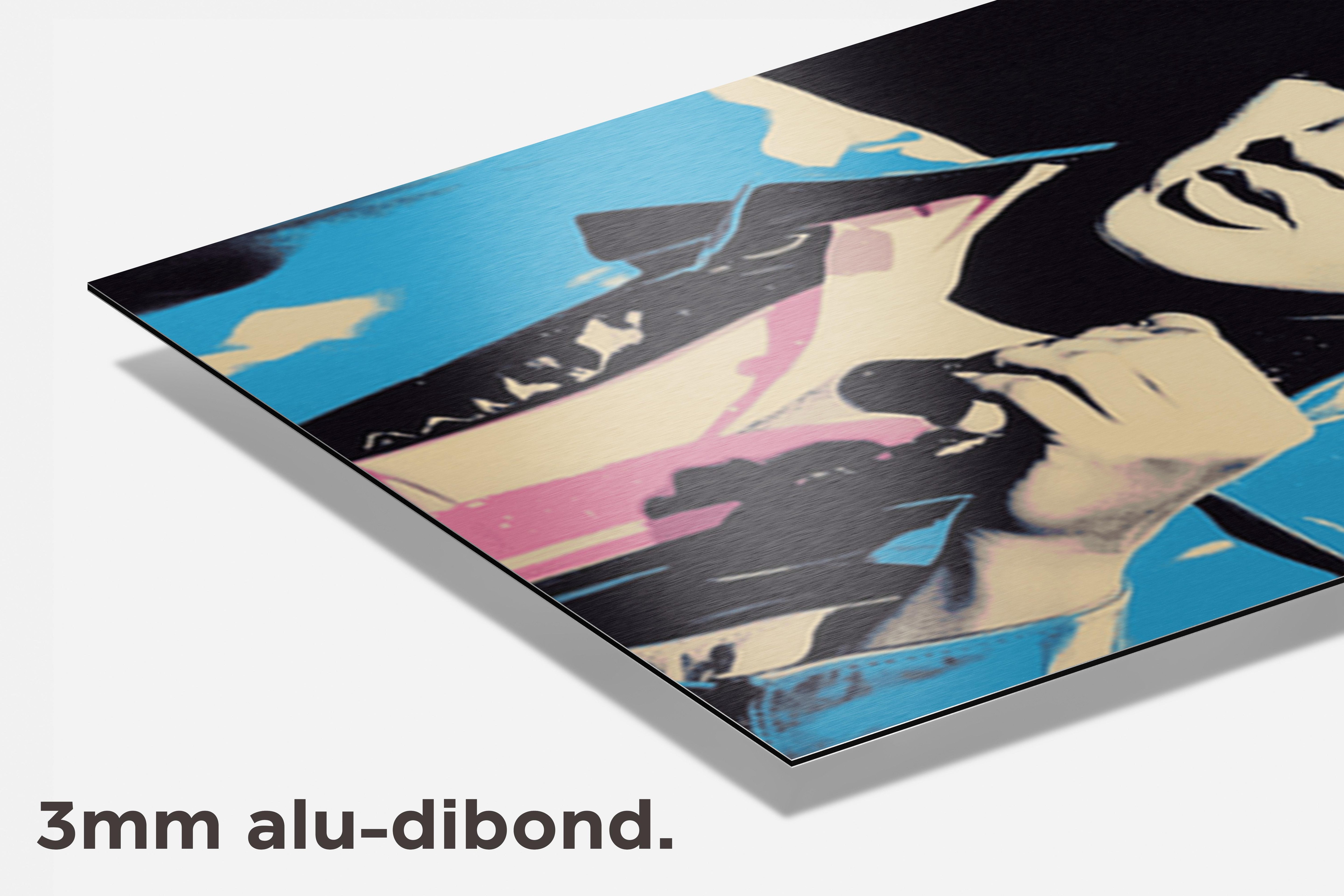 Elvis Presley Warhol dibond detail