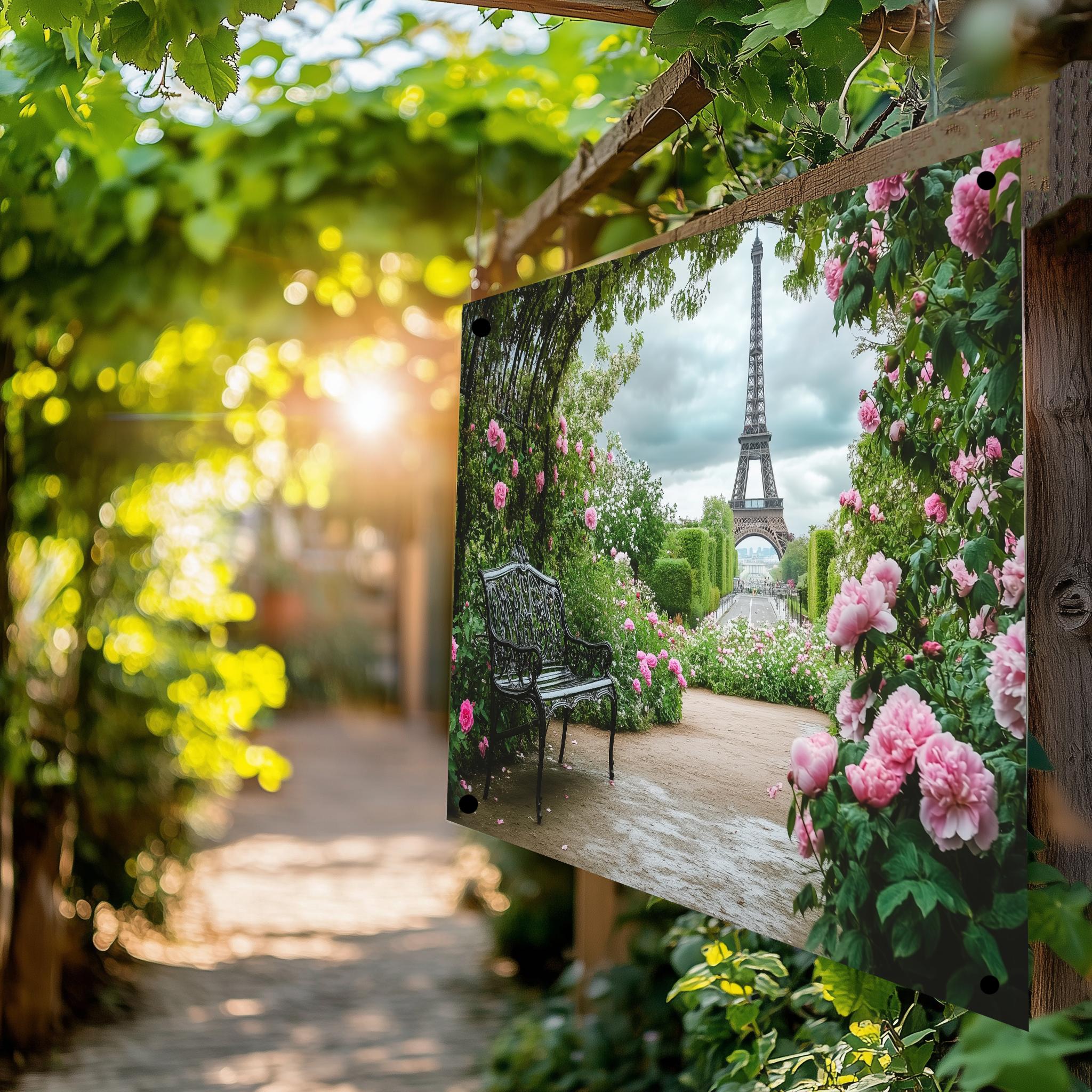 Tuinposter Eiffeltoren sfeerbeeld 4