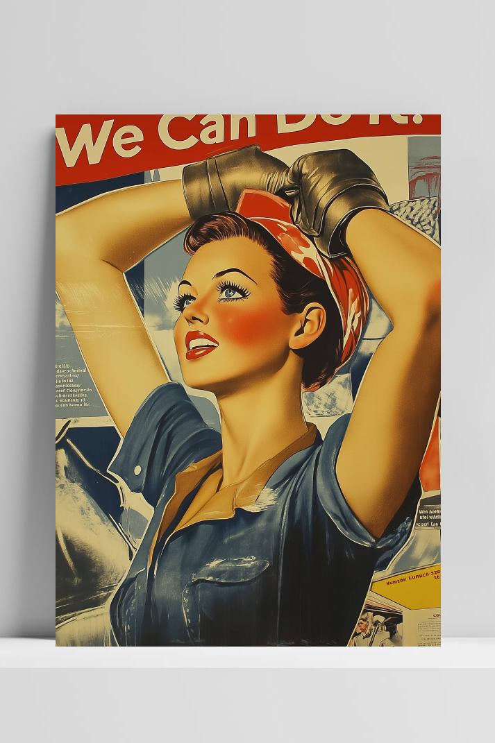 We Can Do It op 3mm aluminium dibond