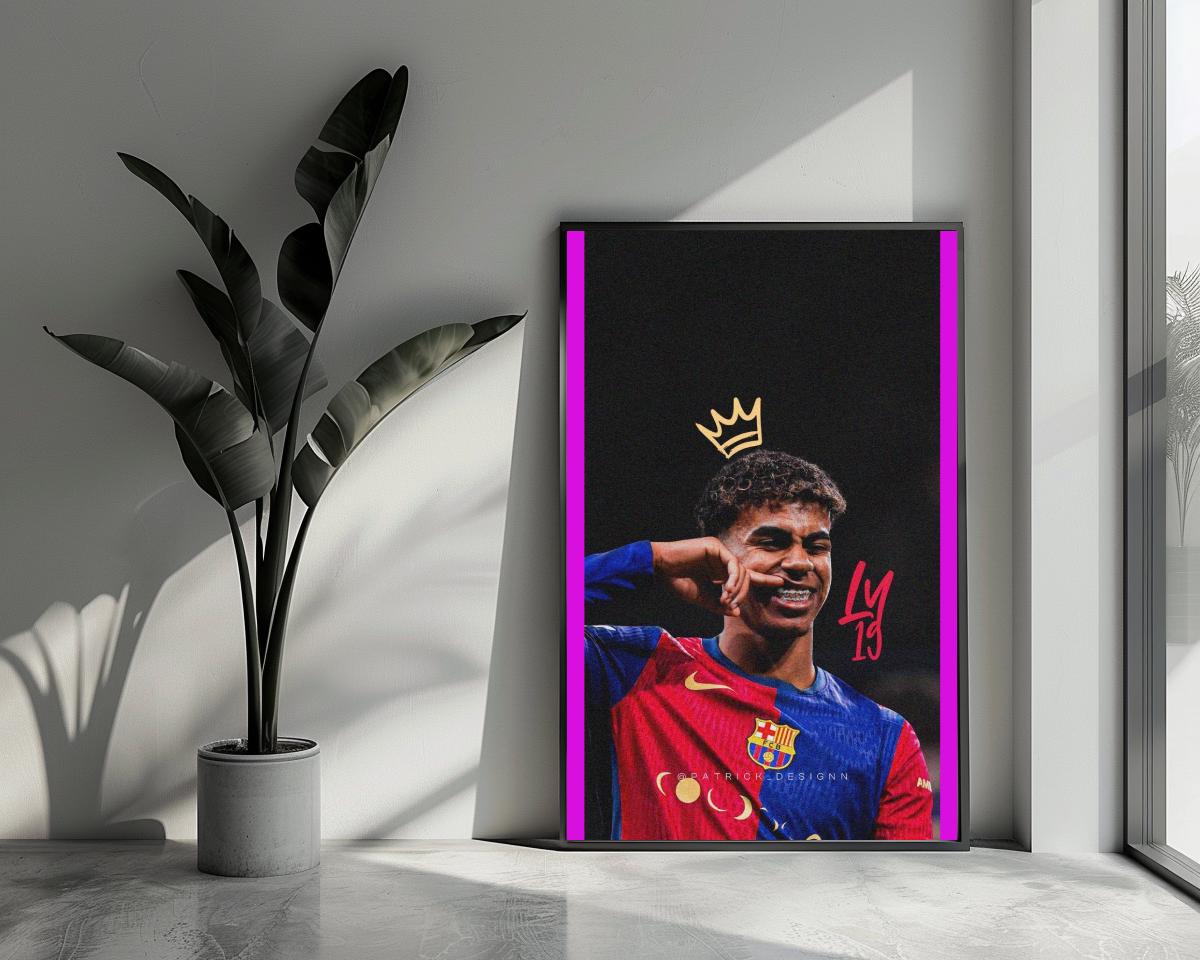 Lamine Yamal poster van 25 Artstreet