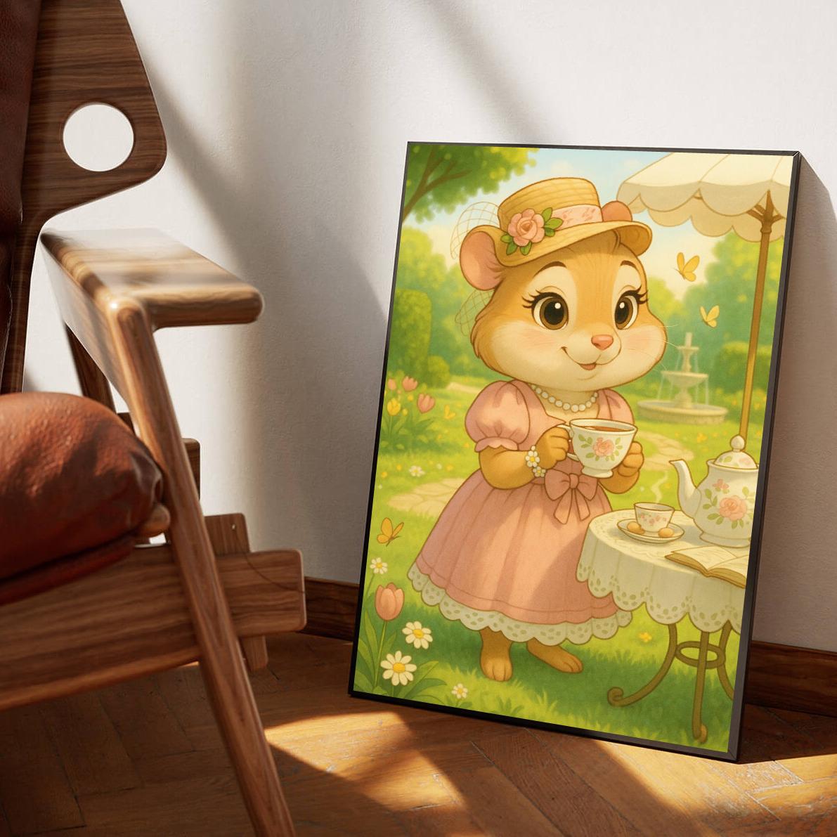 Chipmunk Tea Cartoon poster sfeerbeeld 1