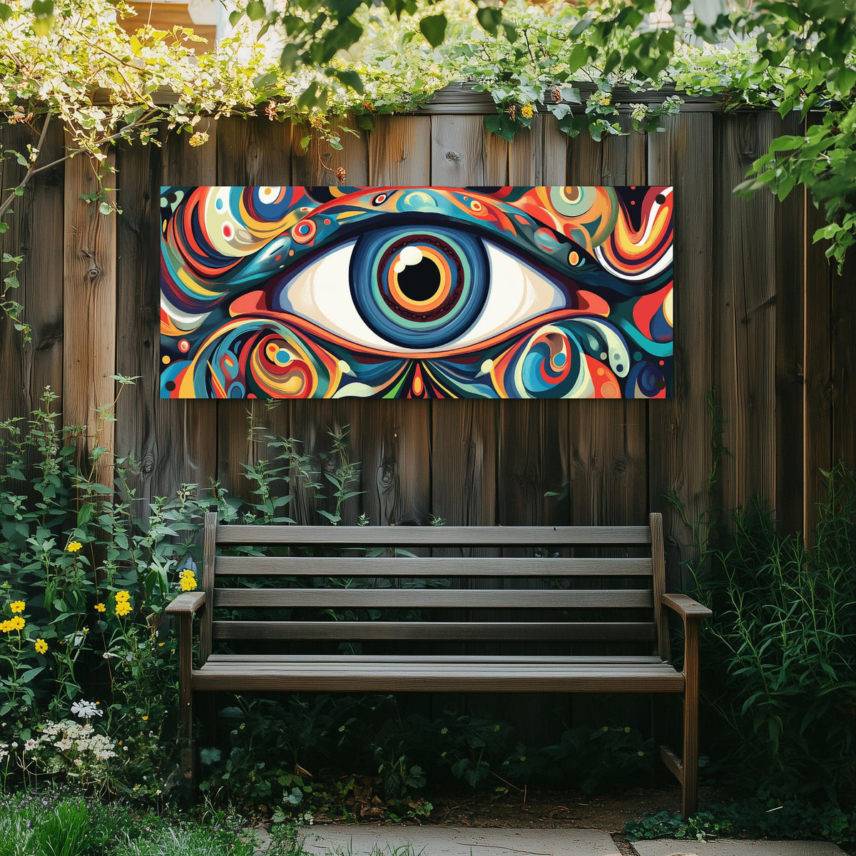 Affiche de Jardin Œil dans un intérieur