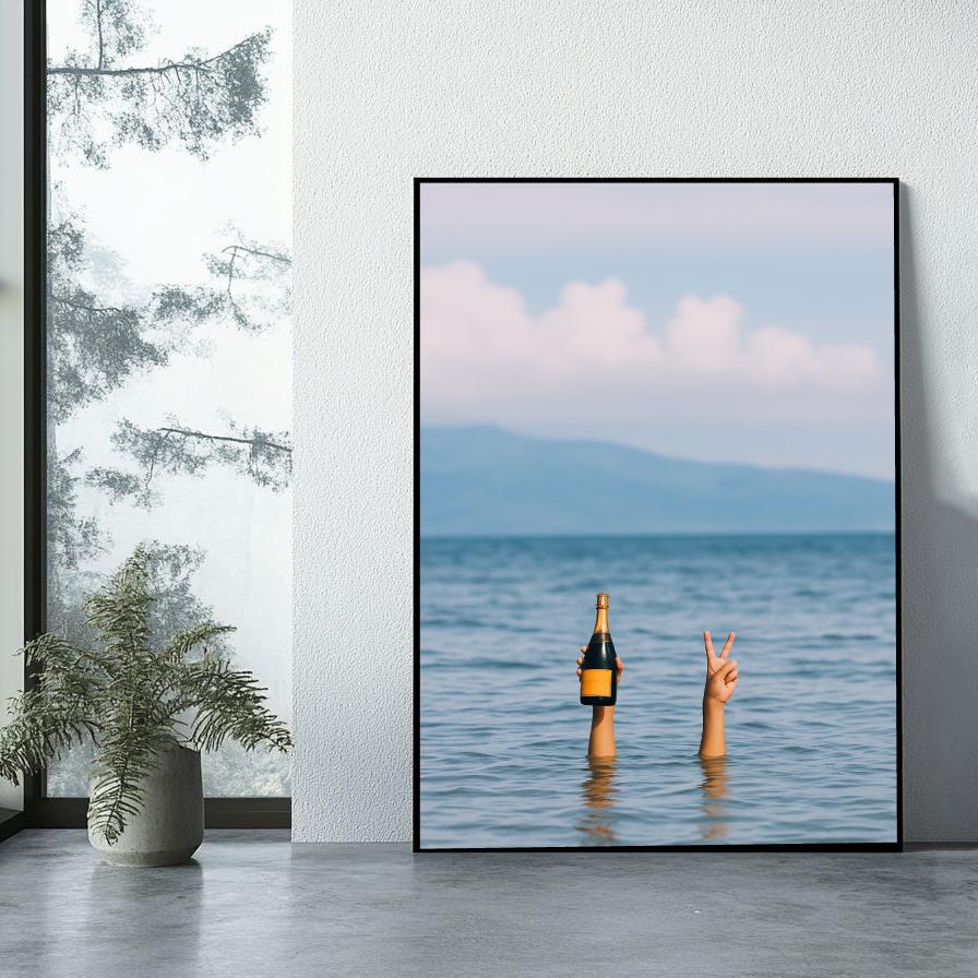 Wine Peace Sea poster sfeerbeeld 1