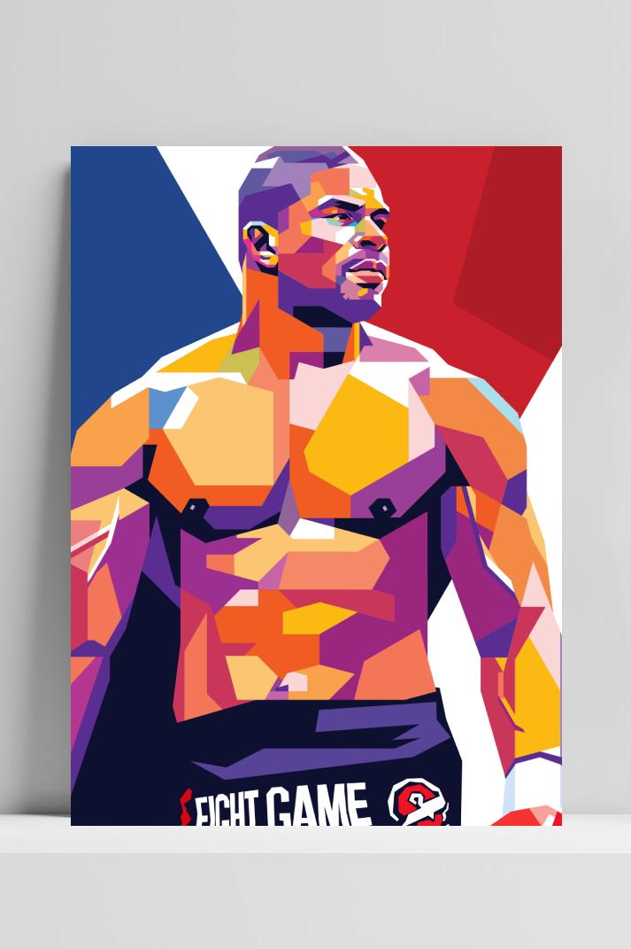 Overeem op 3mm aluminium dibond