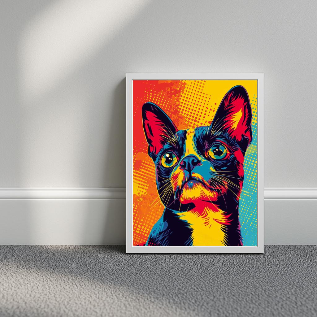 Terrier Dog Pop Art poster sfeerbeeld 3