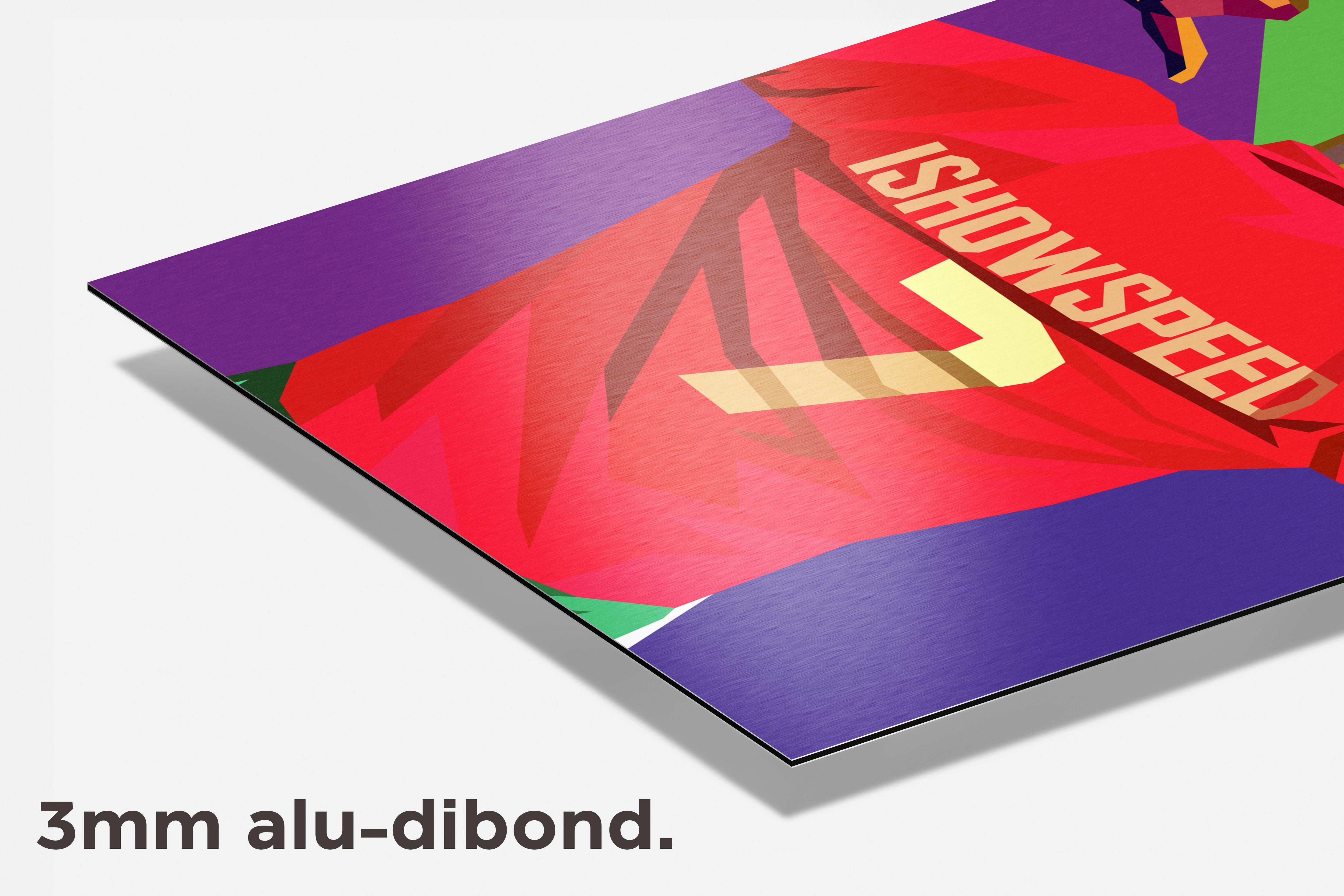Ishowspeed Pop dibond detail