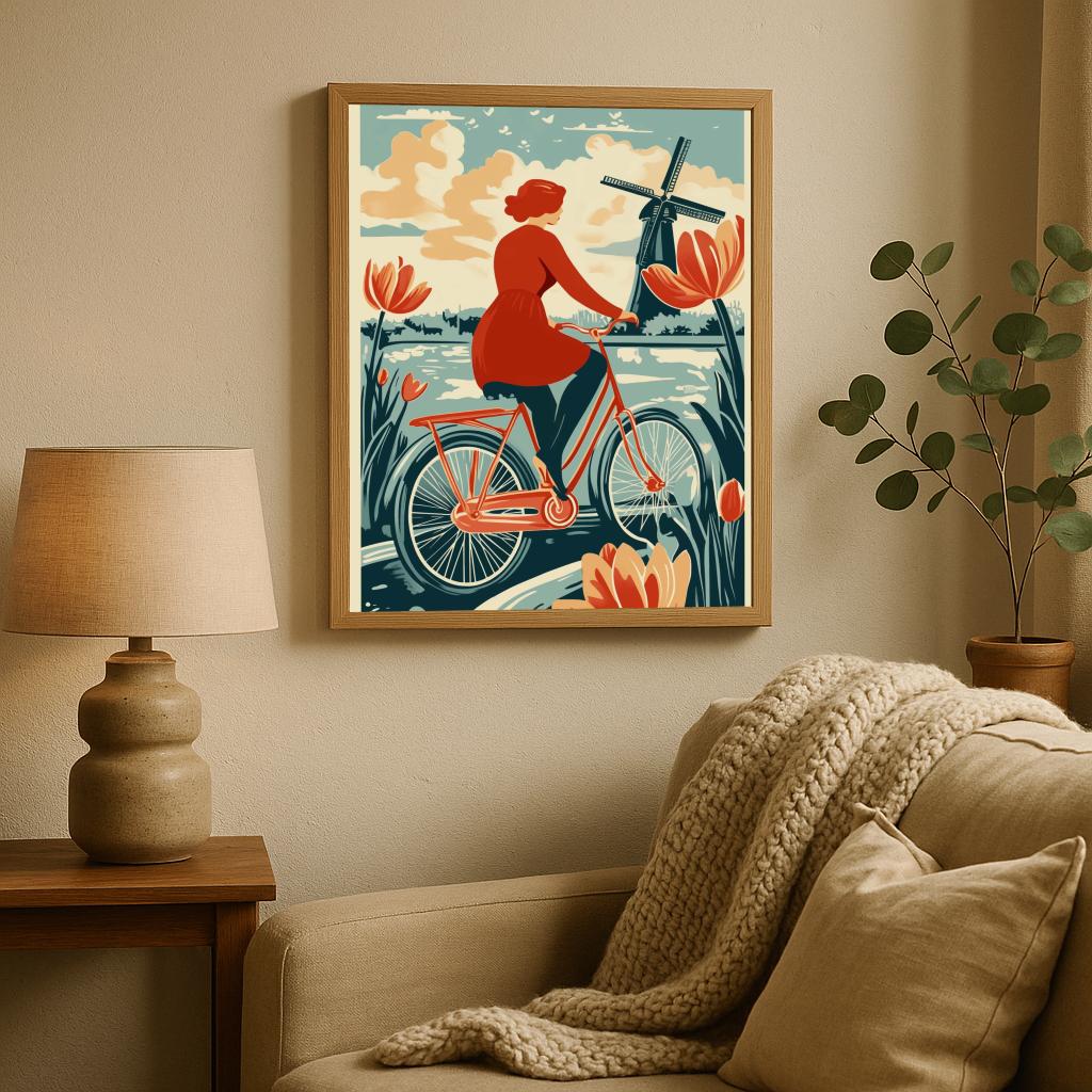 Vintage Netherlands poster sfeerbeeld 1