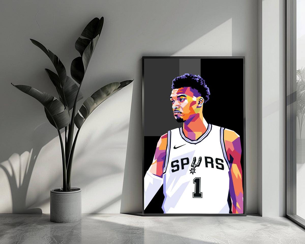 Victor Wembanyama Pop Art poster van 25 Artstreet