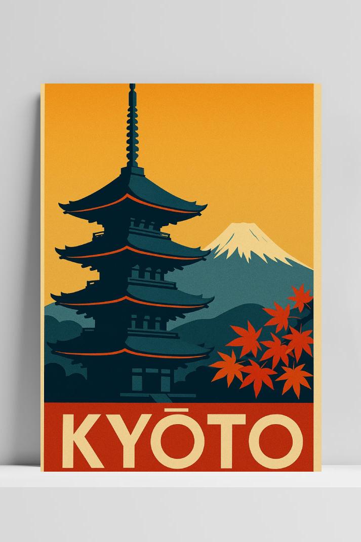Kyoto Japan Mount Fuji Autumn Travel im Interieur