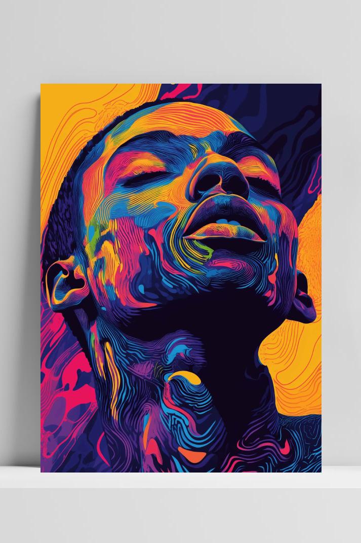 Coole Man op 3mm aluminium dibond