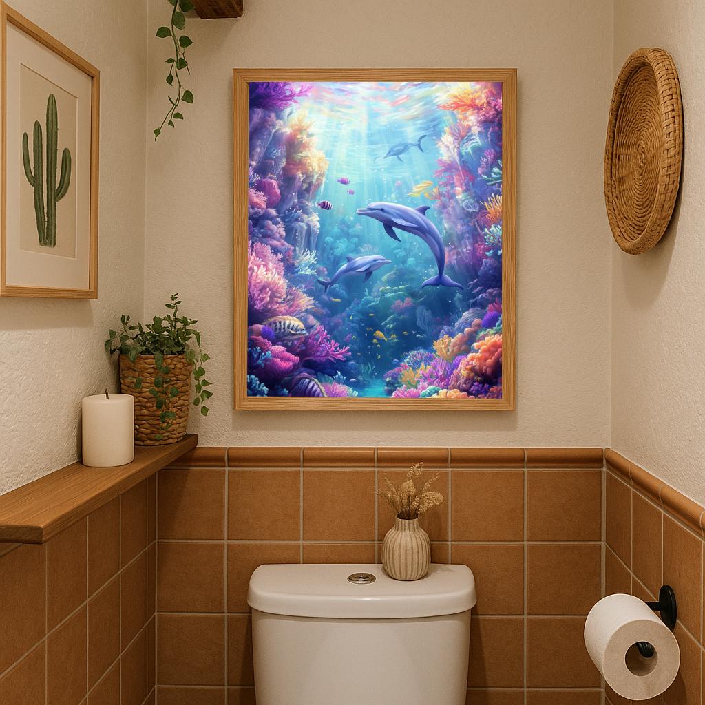 Dolphins Corals poster sfeerbeeld 2