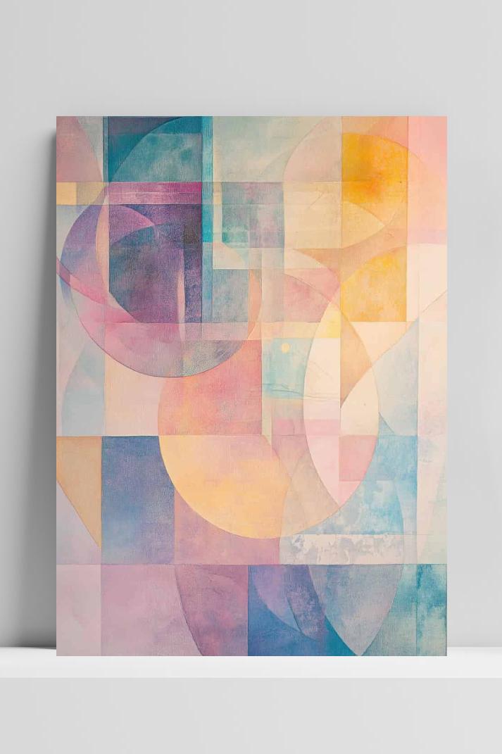 Vormen Abstract op 3mm aluminium dibond