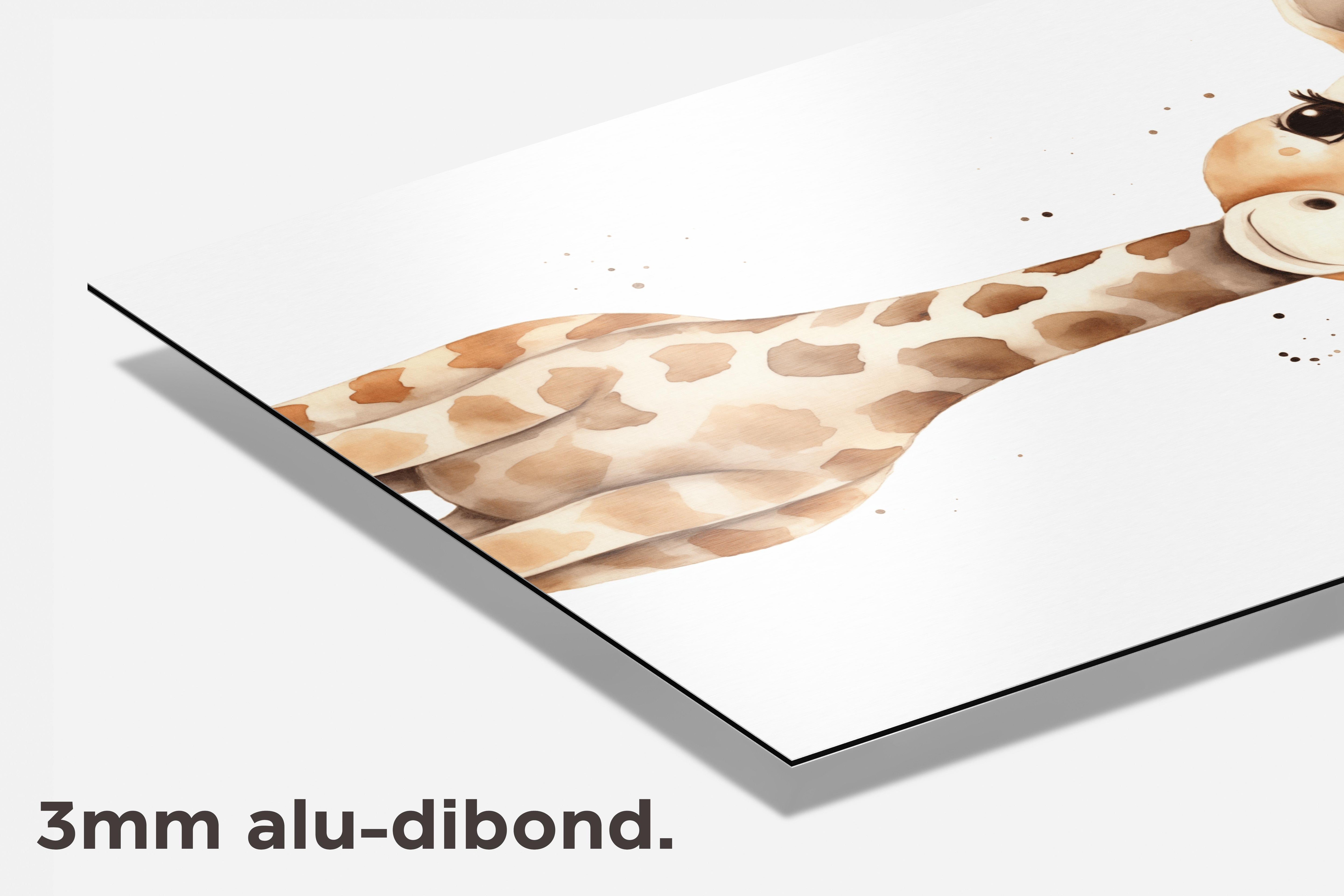 Baby Giraffe dibond detail
