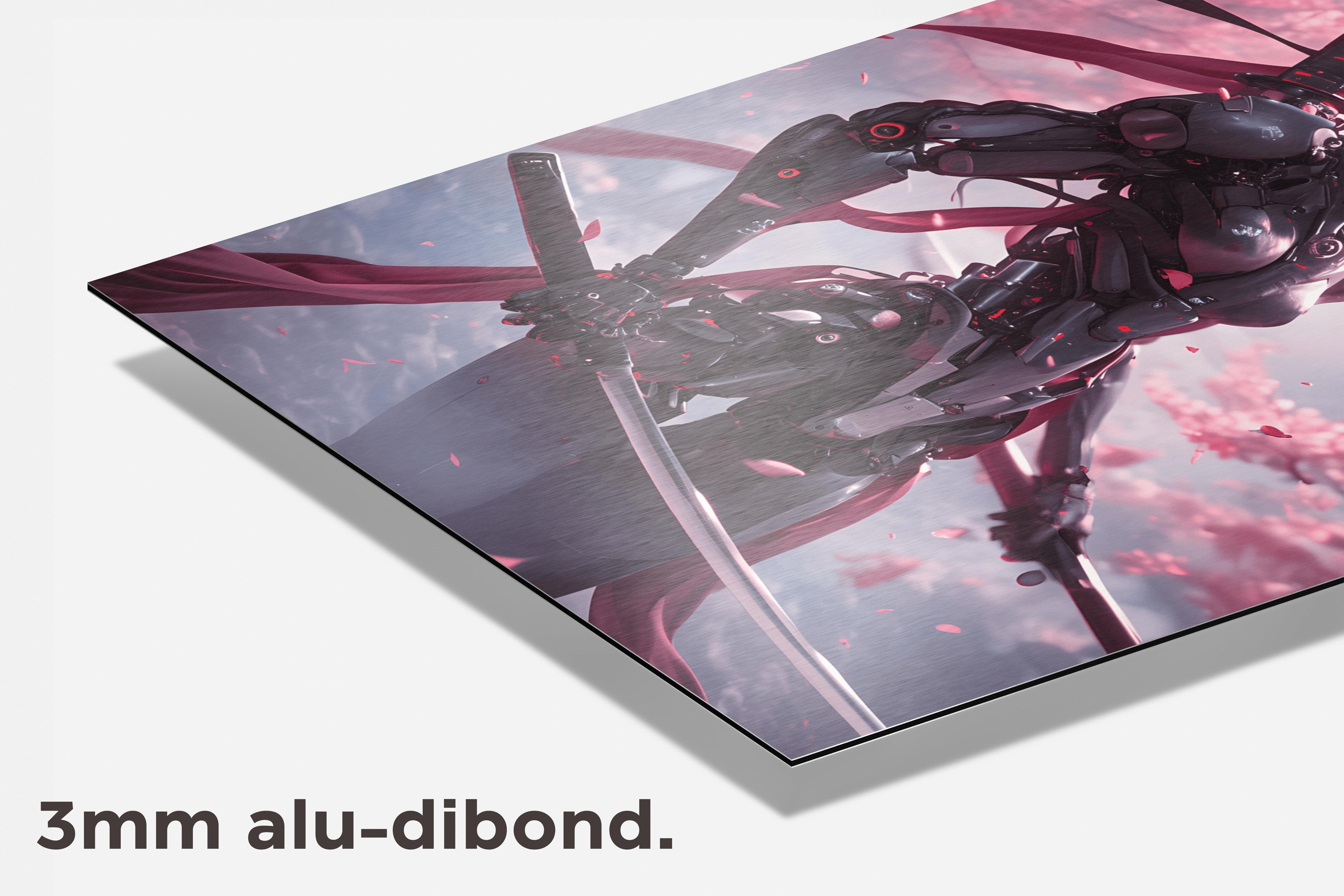 Samurai Robot dibond detail
