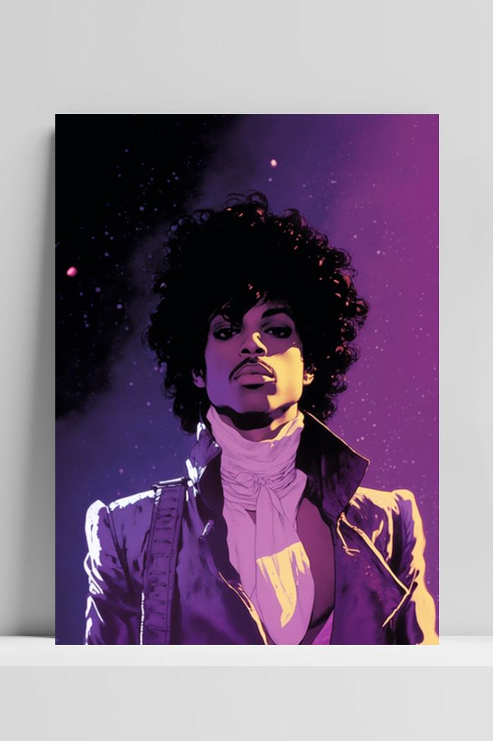 Prince Paars Abstract op 3mm aluminium dibond