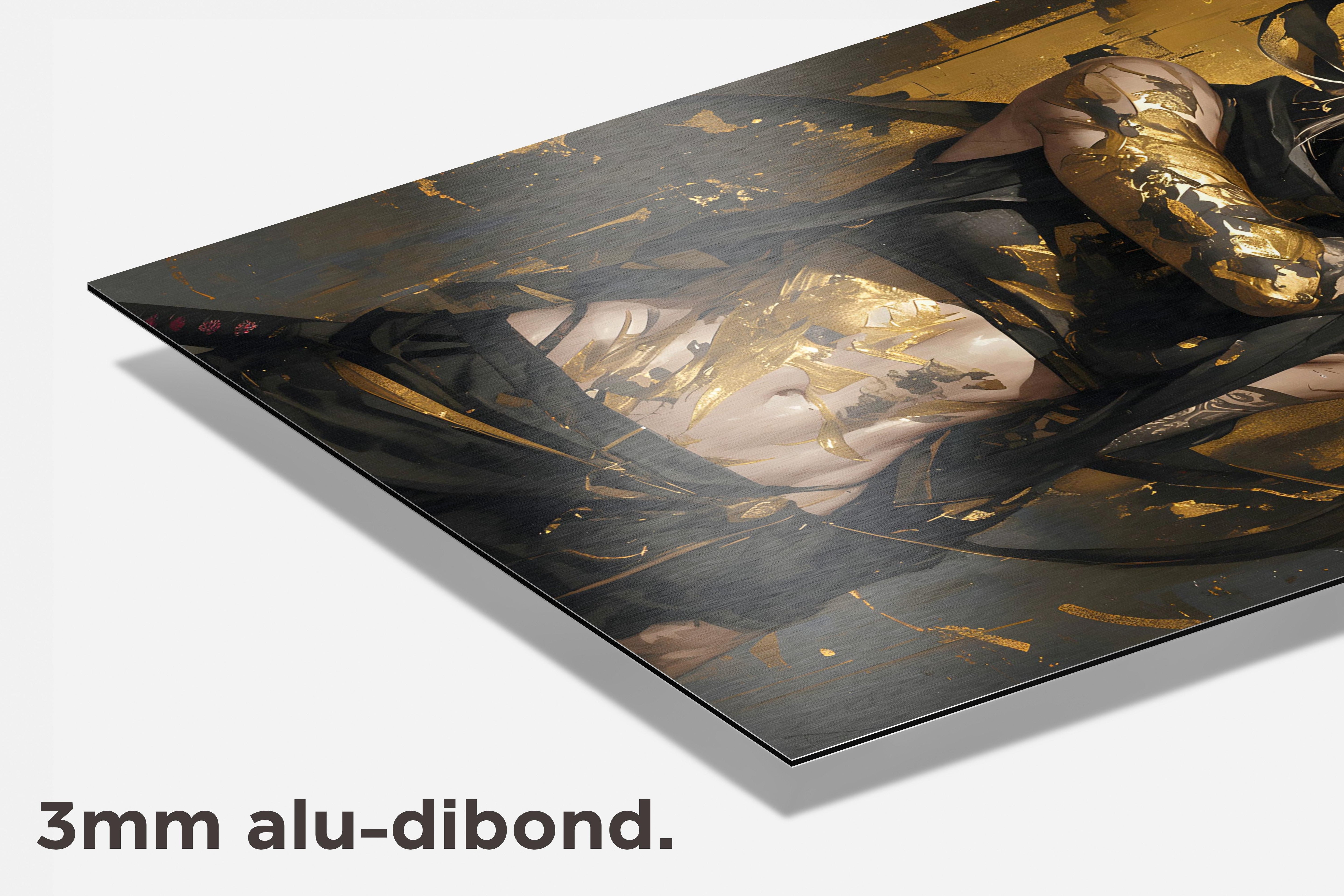 Vrouwelijke Ninja dibond detail