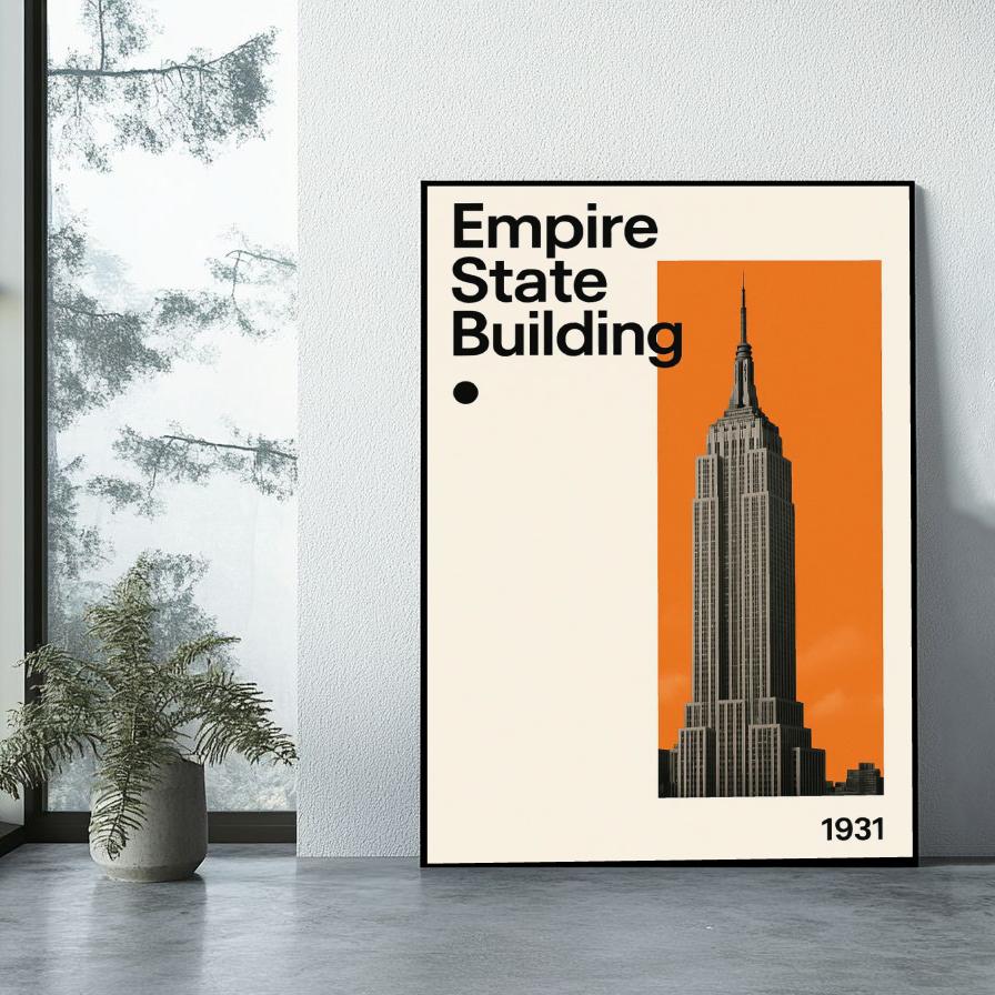 Empire State Building 1931 Text poster sfeerbeeld 1