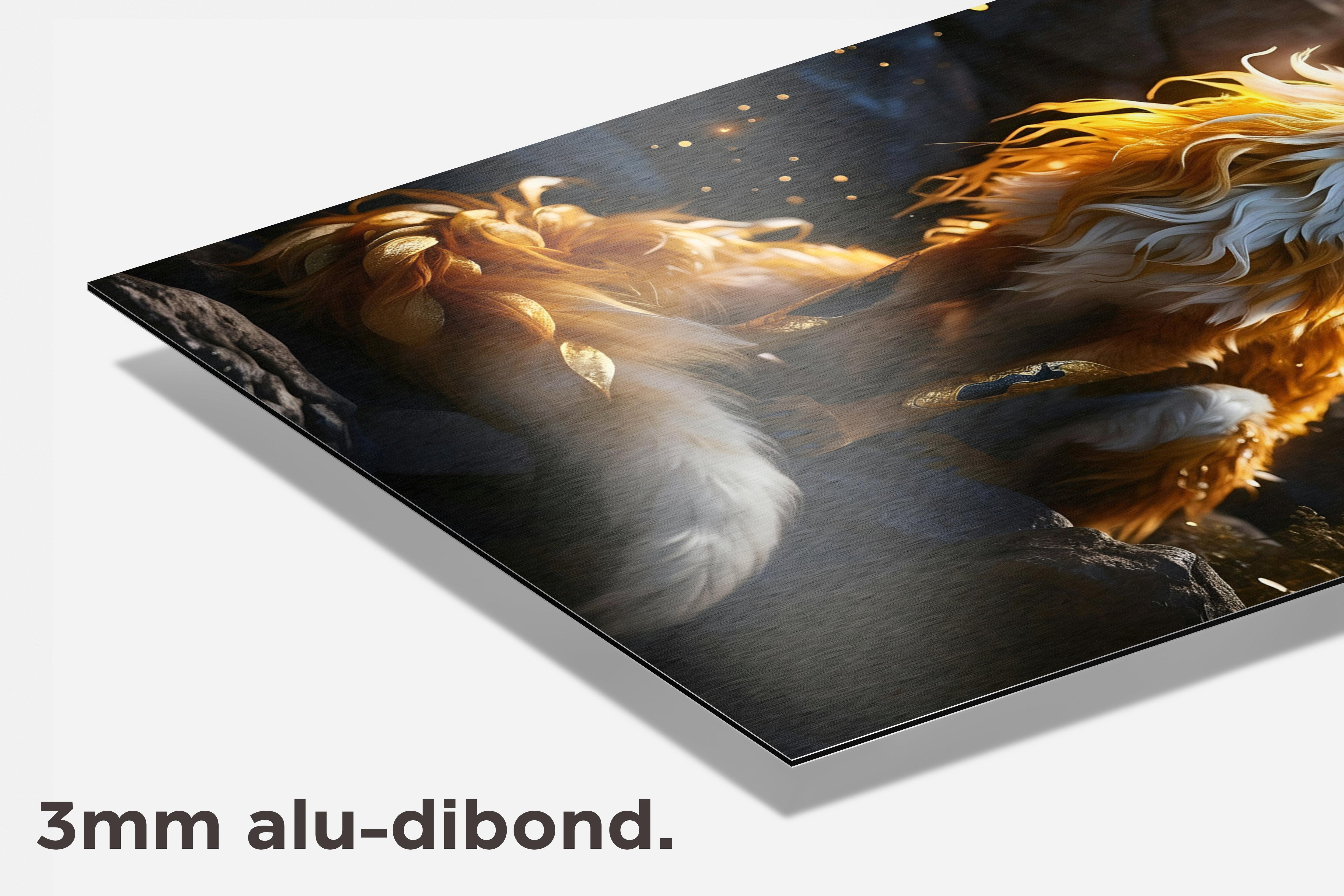 Mystieke Vos dibond detail
