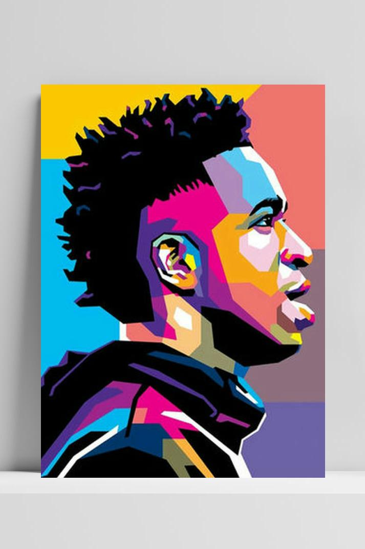 Vini Jr Wpap op 3mm aluminium dibond