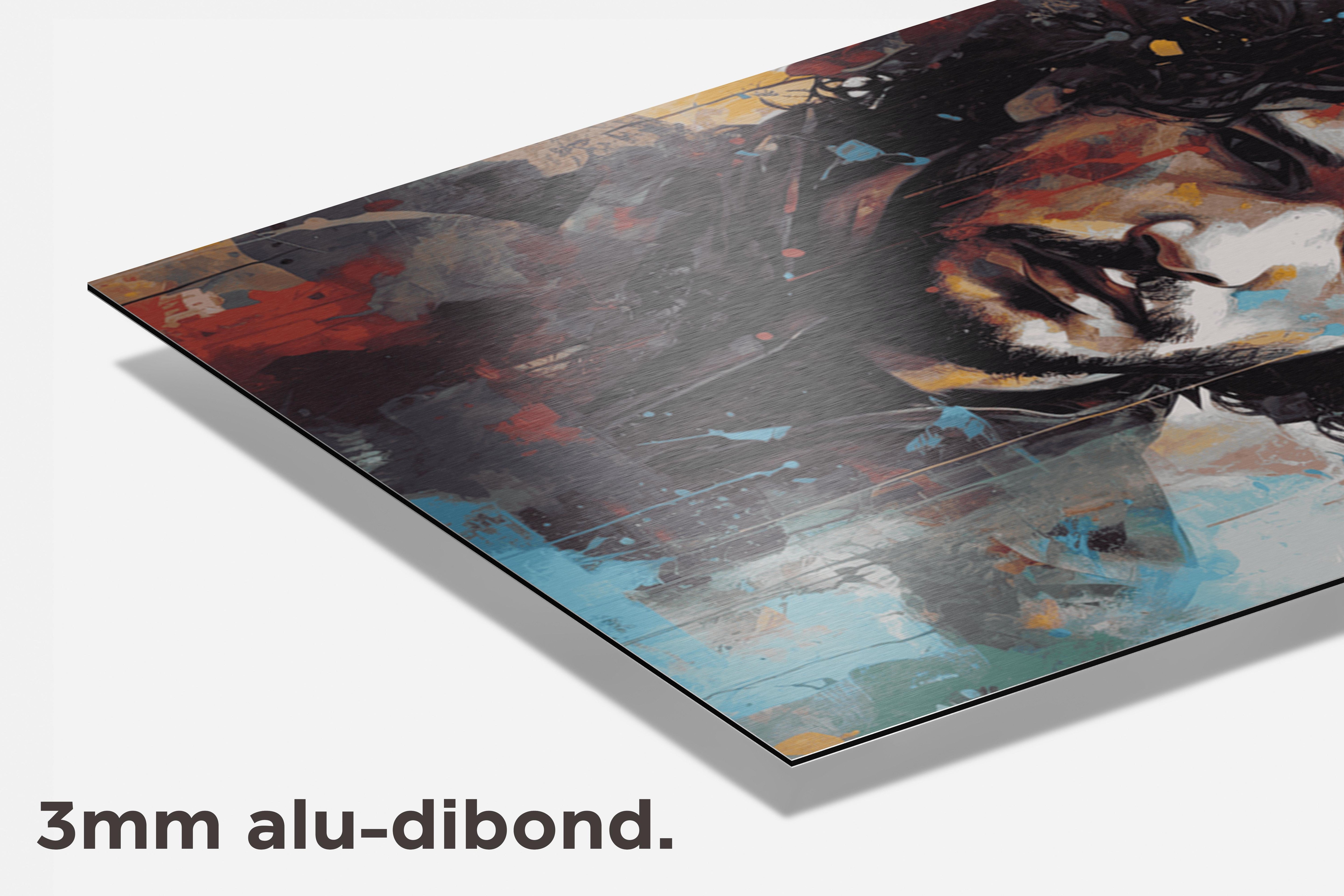 Jon Snow Abstract dibond detail
