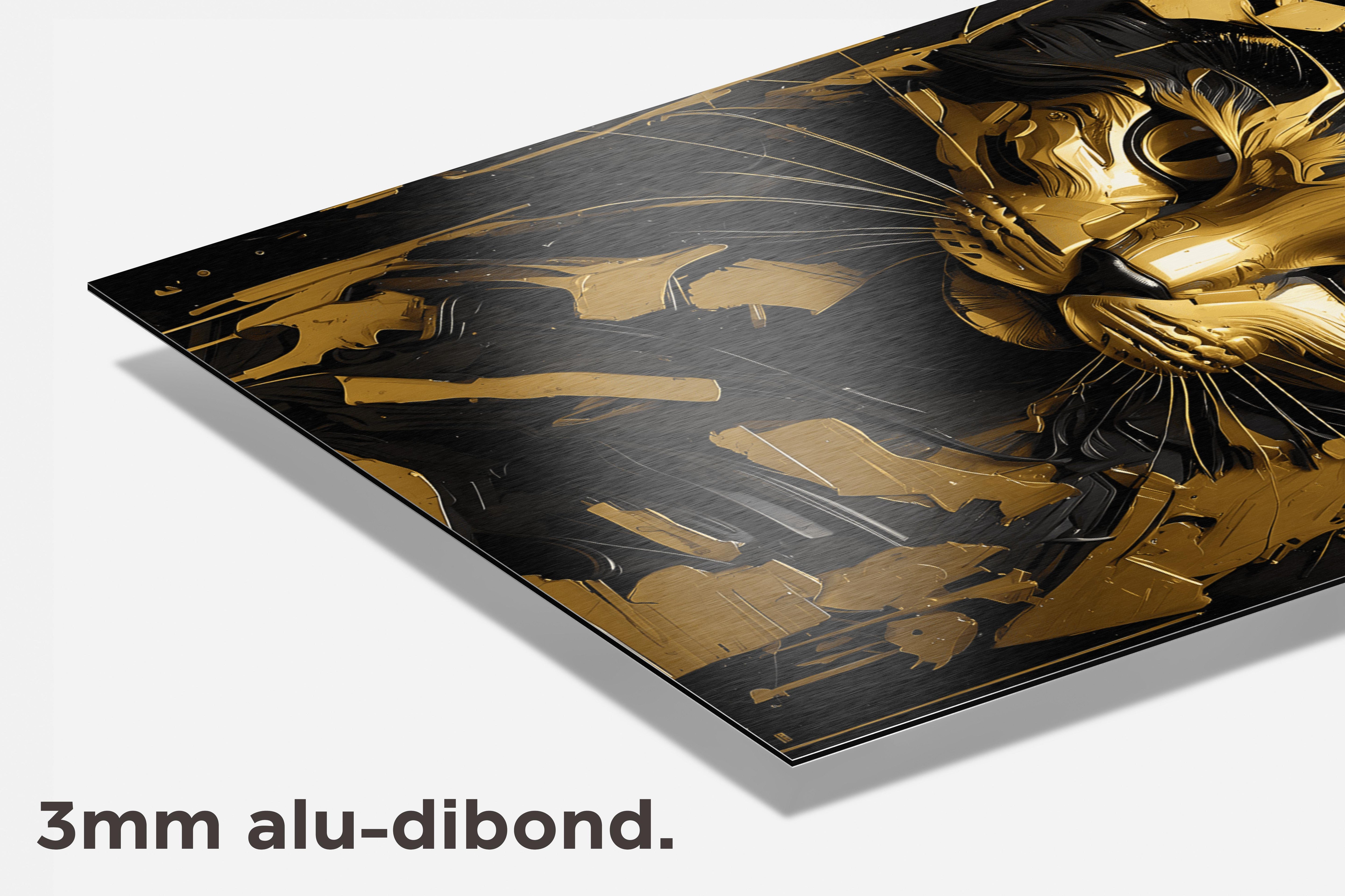Kat Goud dibond detail