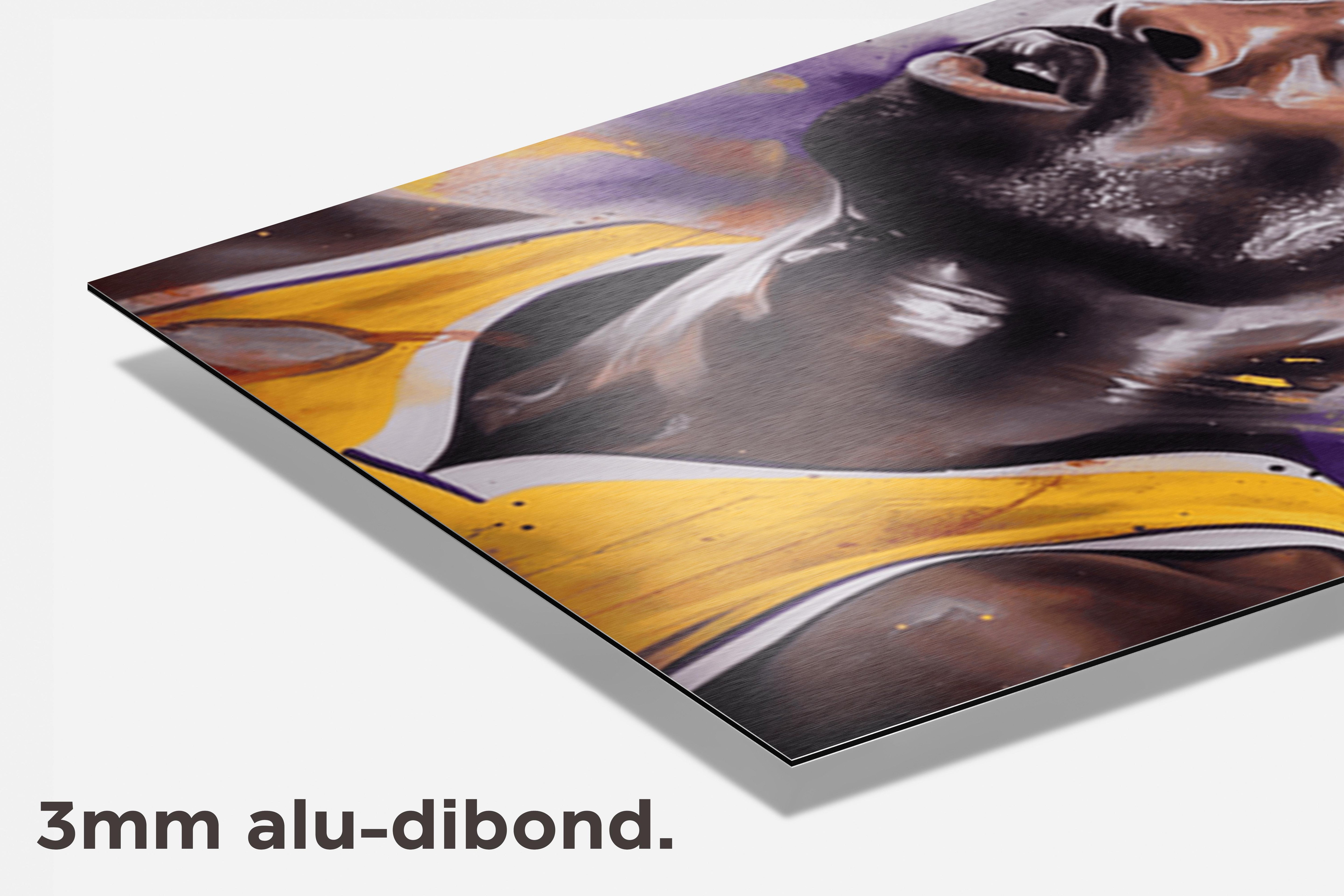 Kobe Bryant Poster dibond detail
