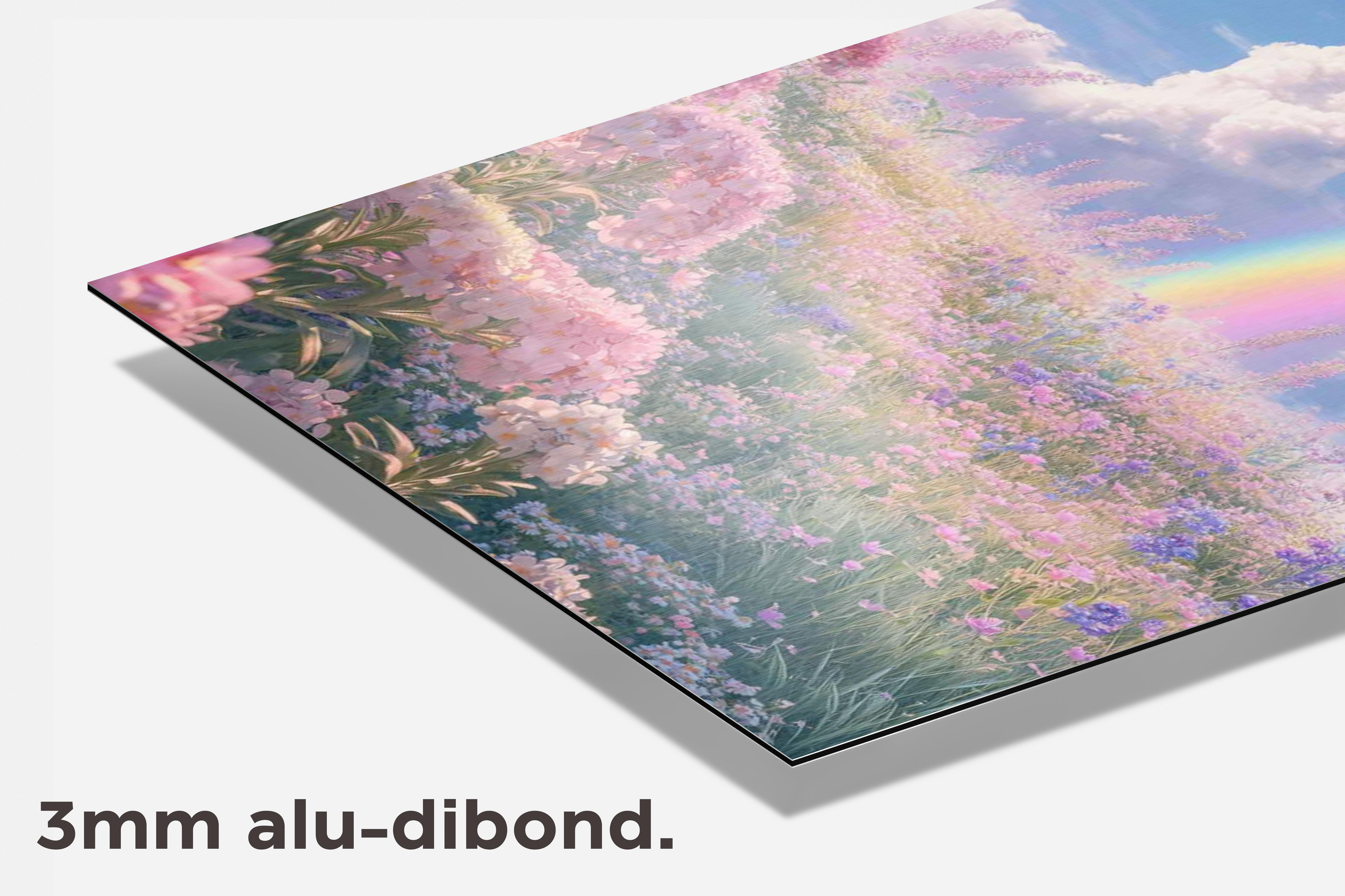 Regenboog Natuur dibond detail