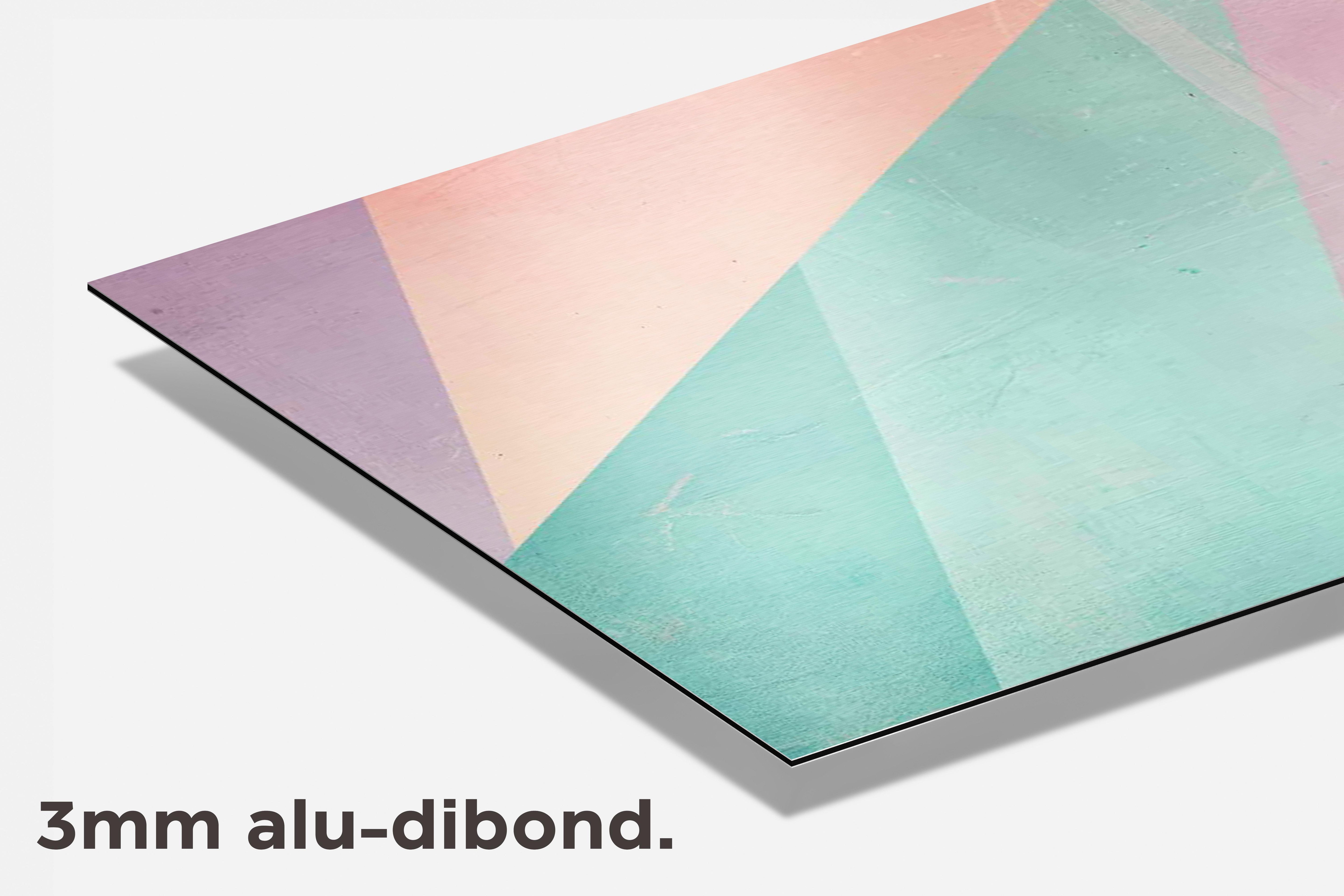 Geometrisch Pastel dibond detail
