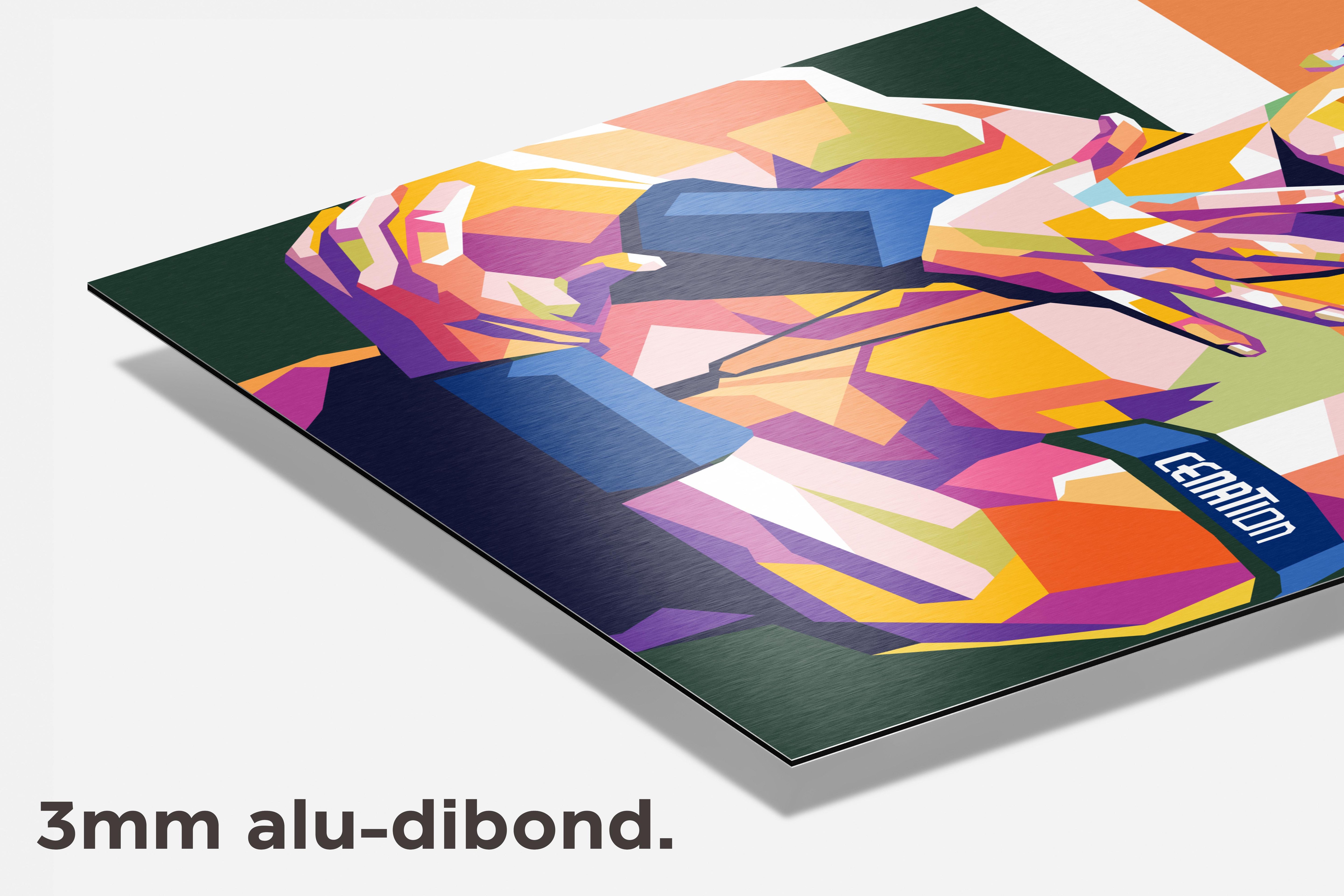 John Cena dibond detail
