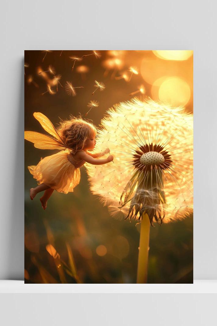 Baby Elfje op 3mm aluminium dibond