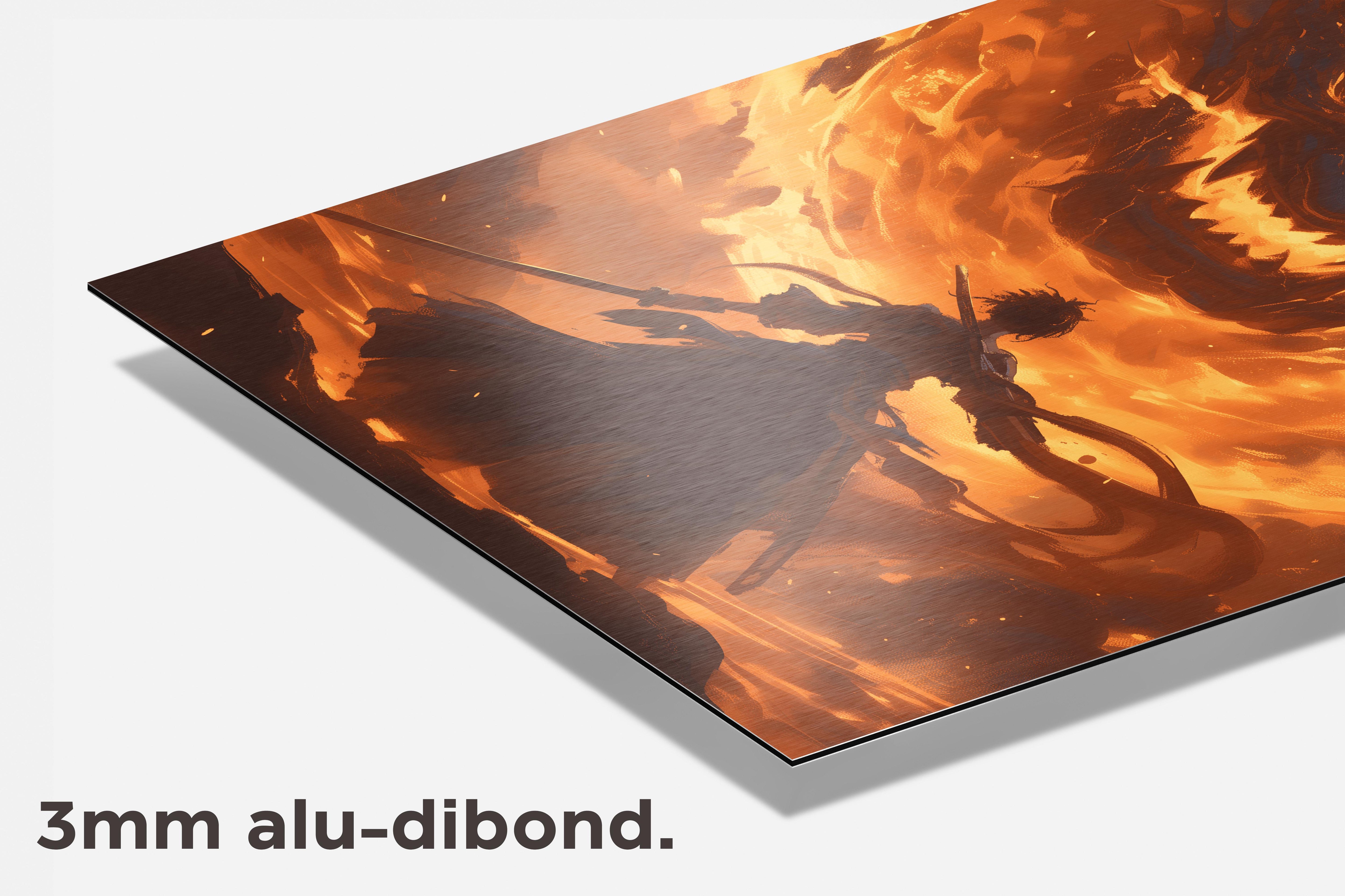 Demongevecht dibond detail