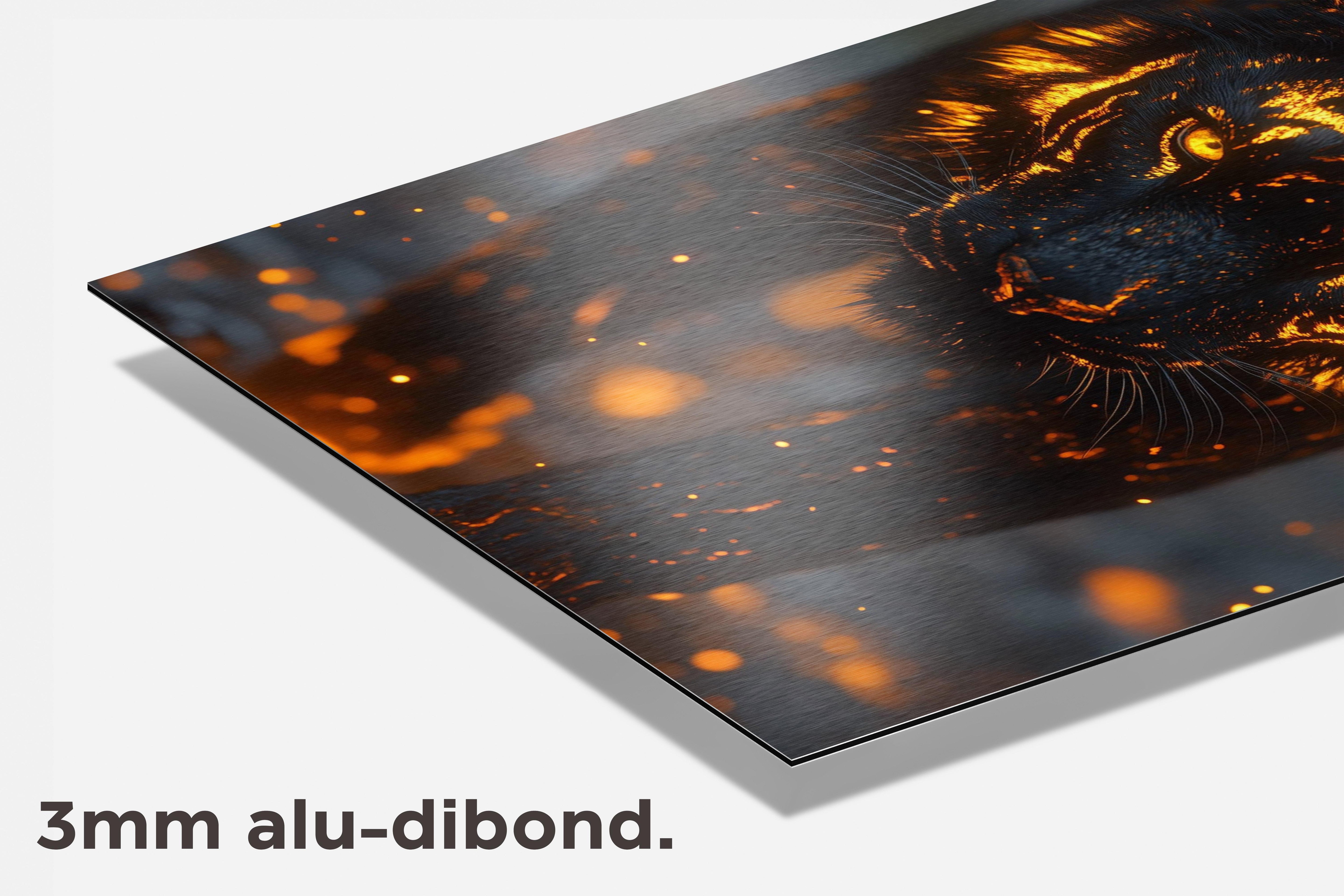 Tijger dibond detail