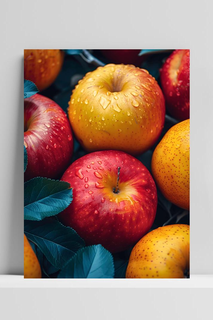 Verse Appels op 3mm aluminium dibond
