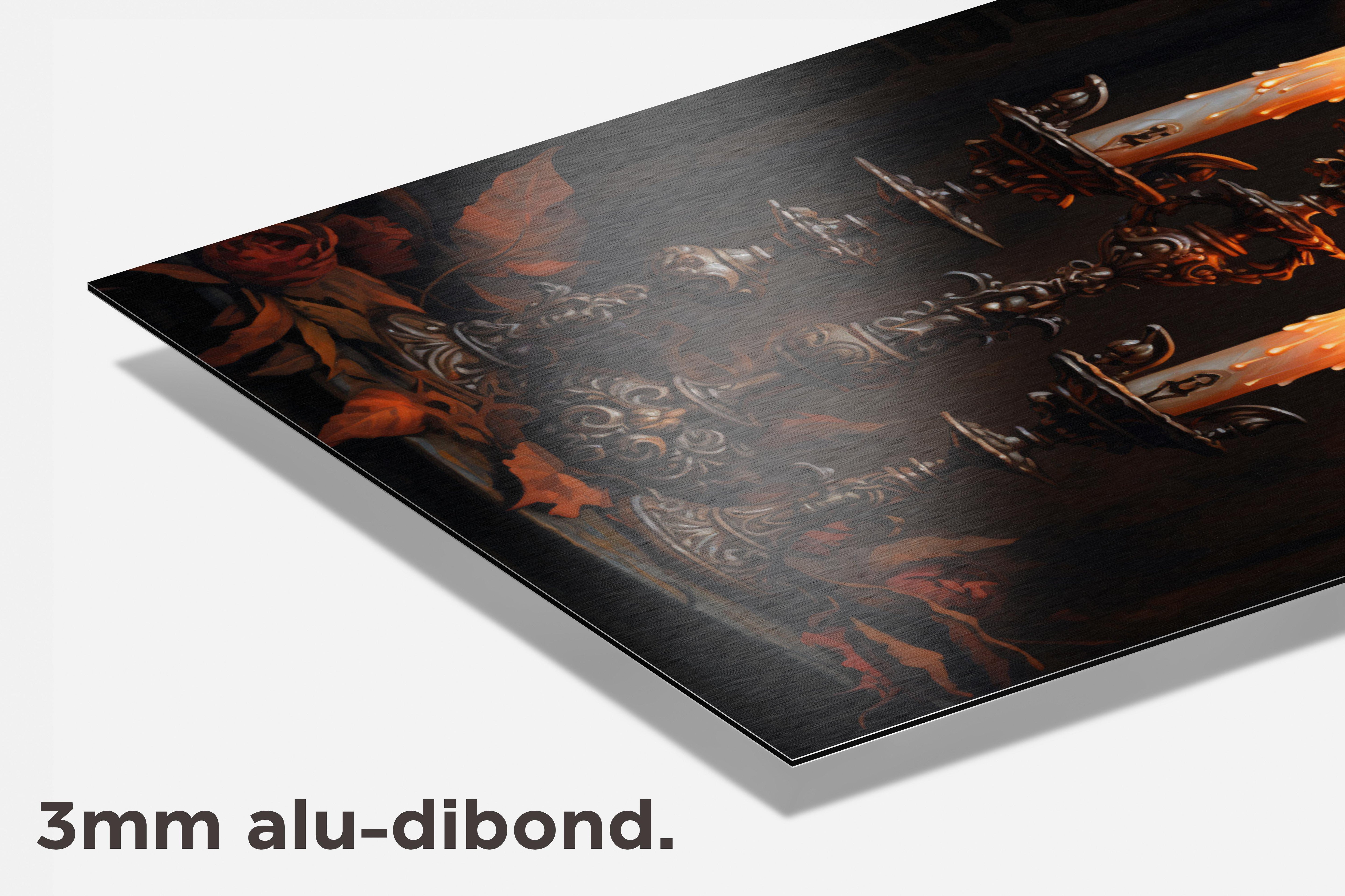 Kaarsenhouder dibond detail