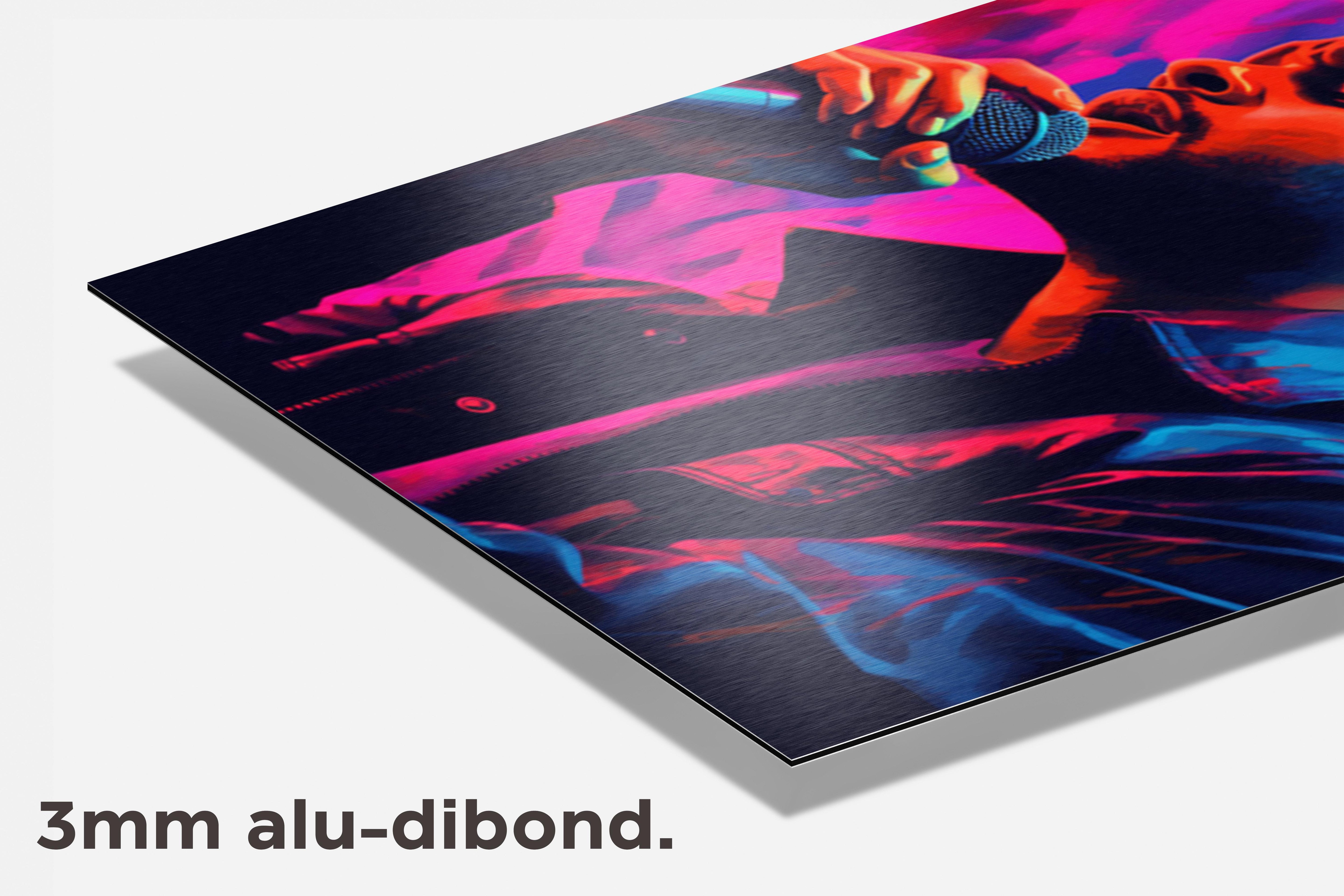 The Weeknd dibond detail