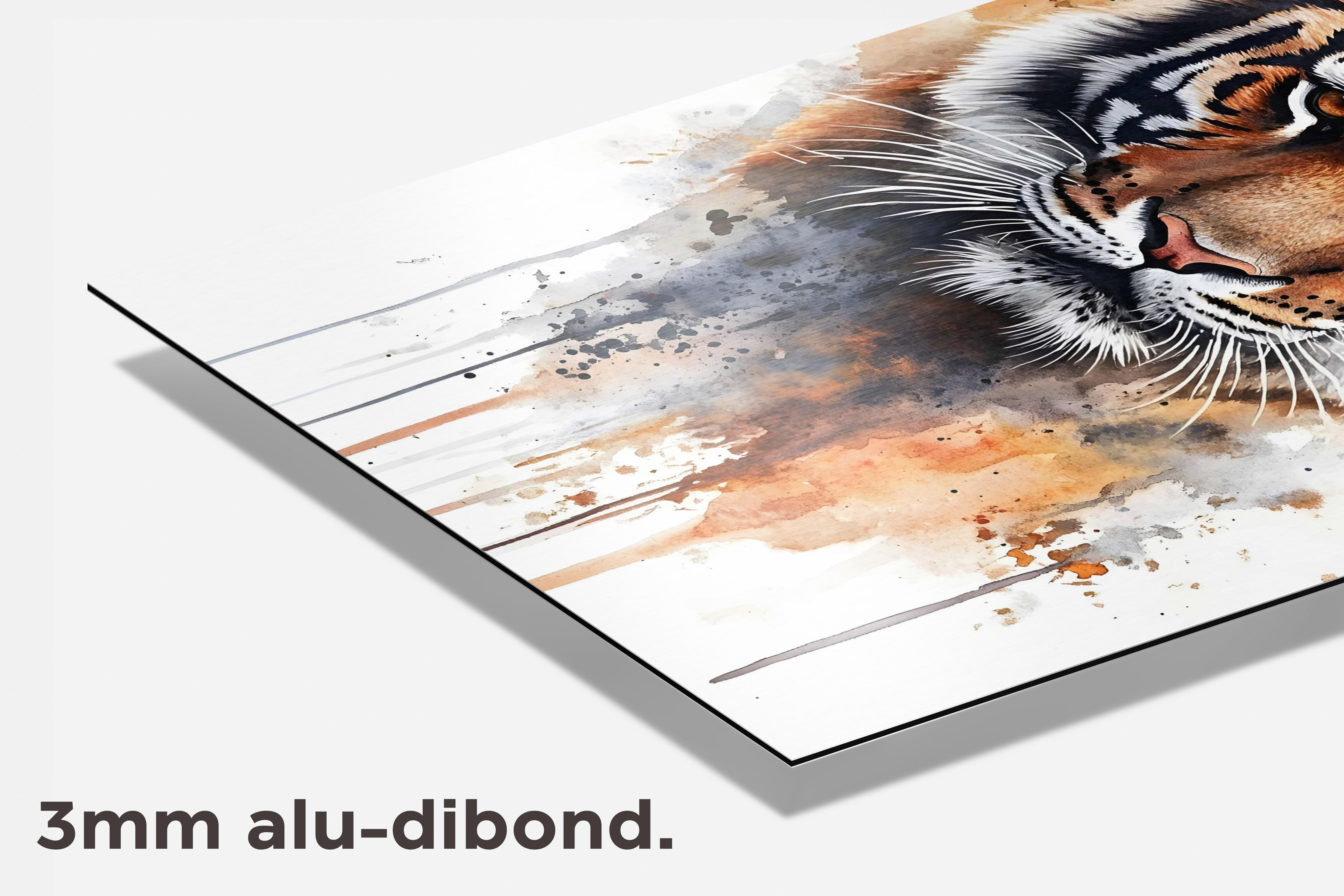 Tijger dibond detail