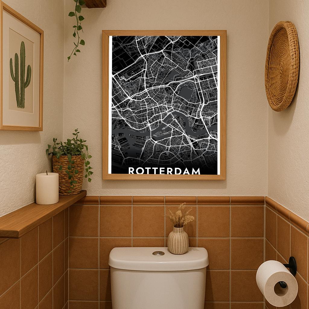 Rotterdam Zwart poster sfeerbeeld 3