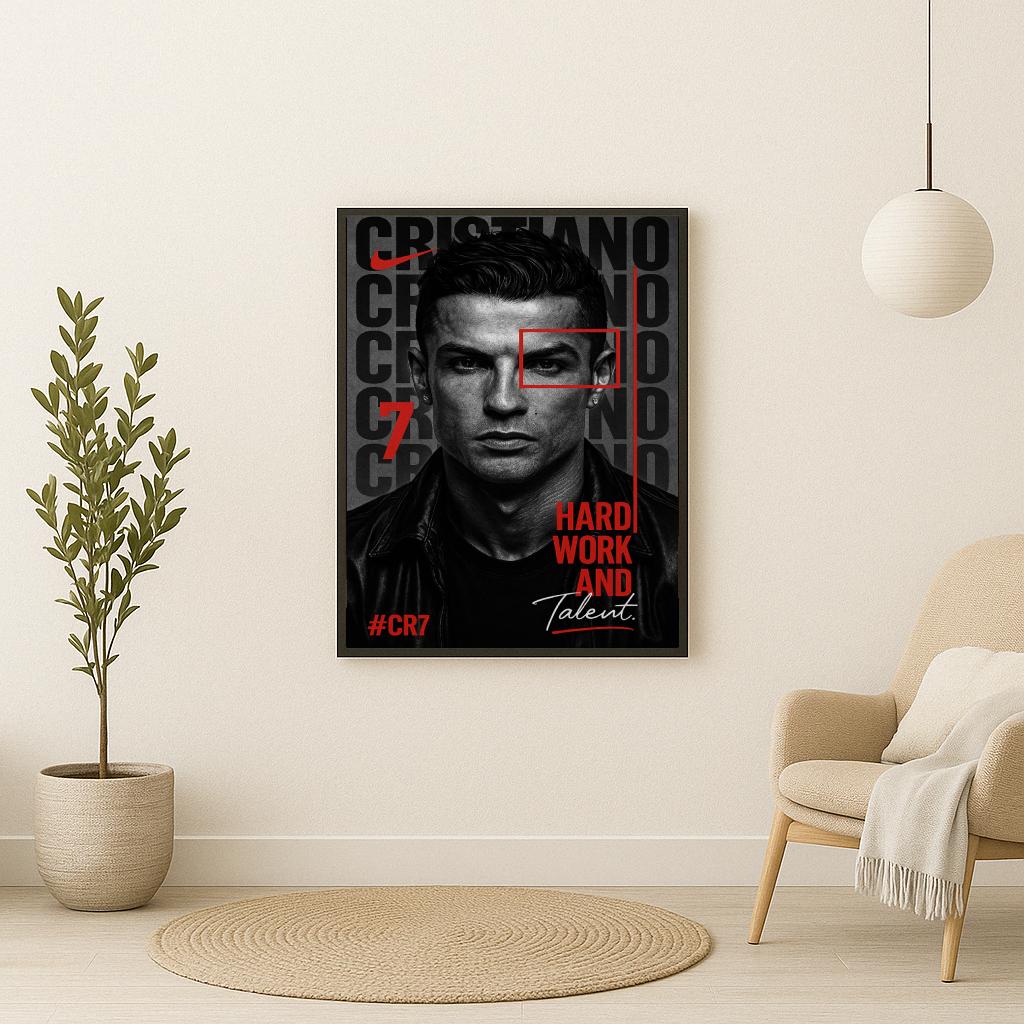 Cristiano Ronaldo Hard Work poster sfeerbeeld 2
