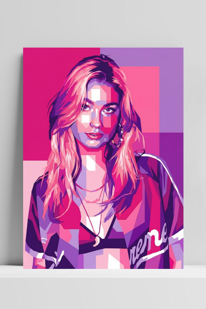 Roxy Dekker op 3mm aluminium dibond