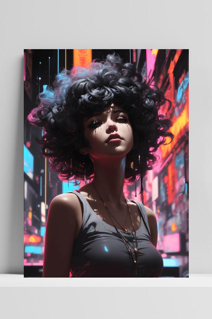 Anime in the City op 3mm aluminium dibond