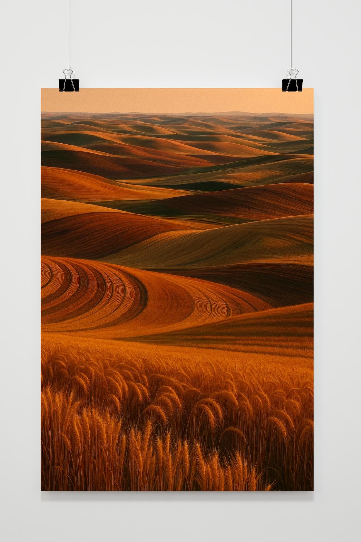Affiche Wheat Field Farm de 25 Artstreet