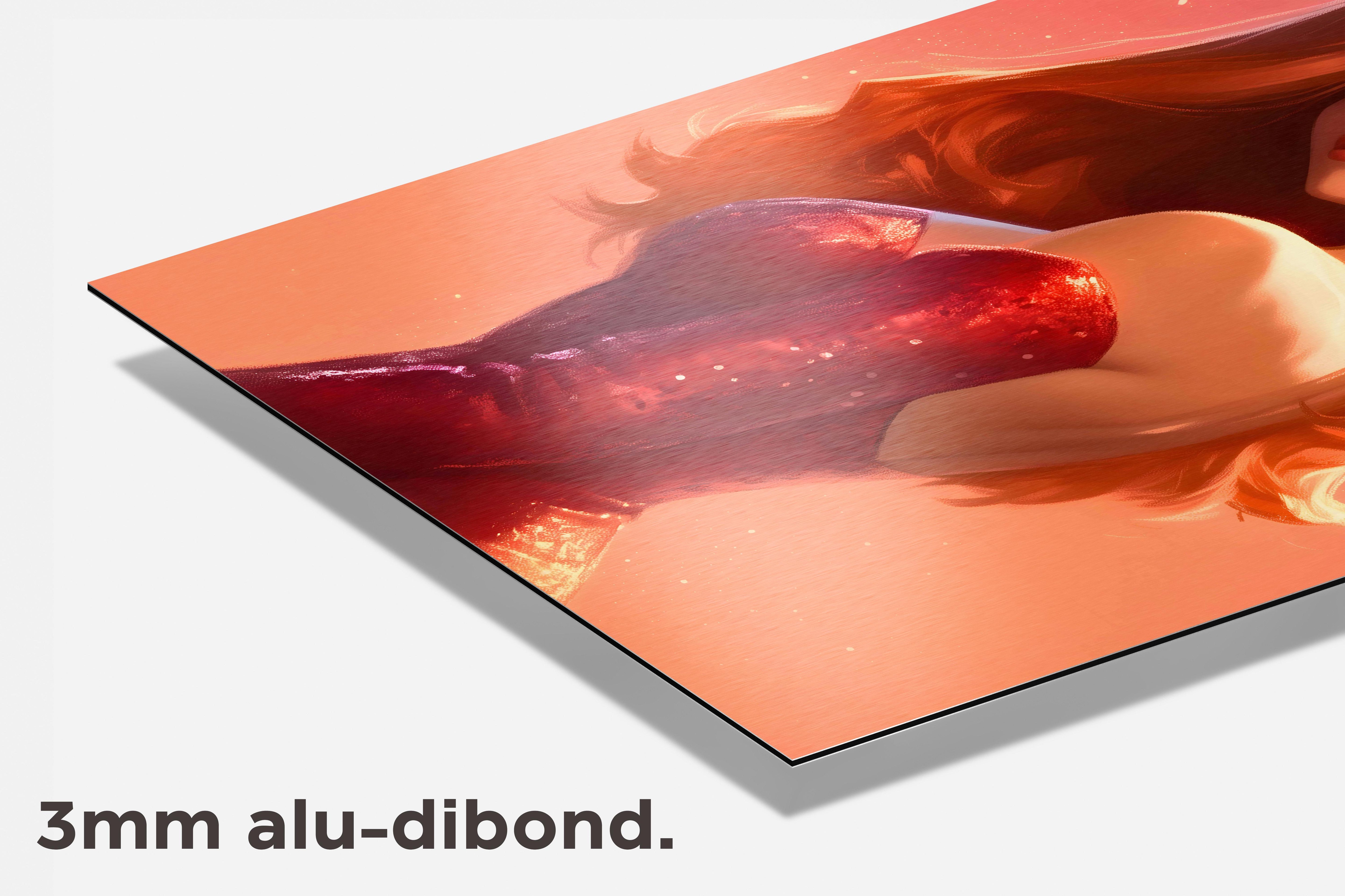 Jessica Rabbit dibond detail