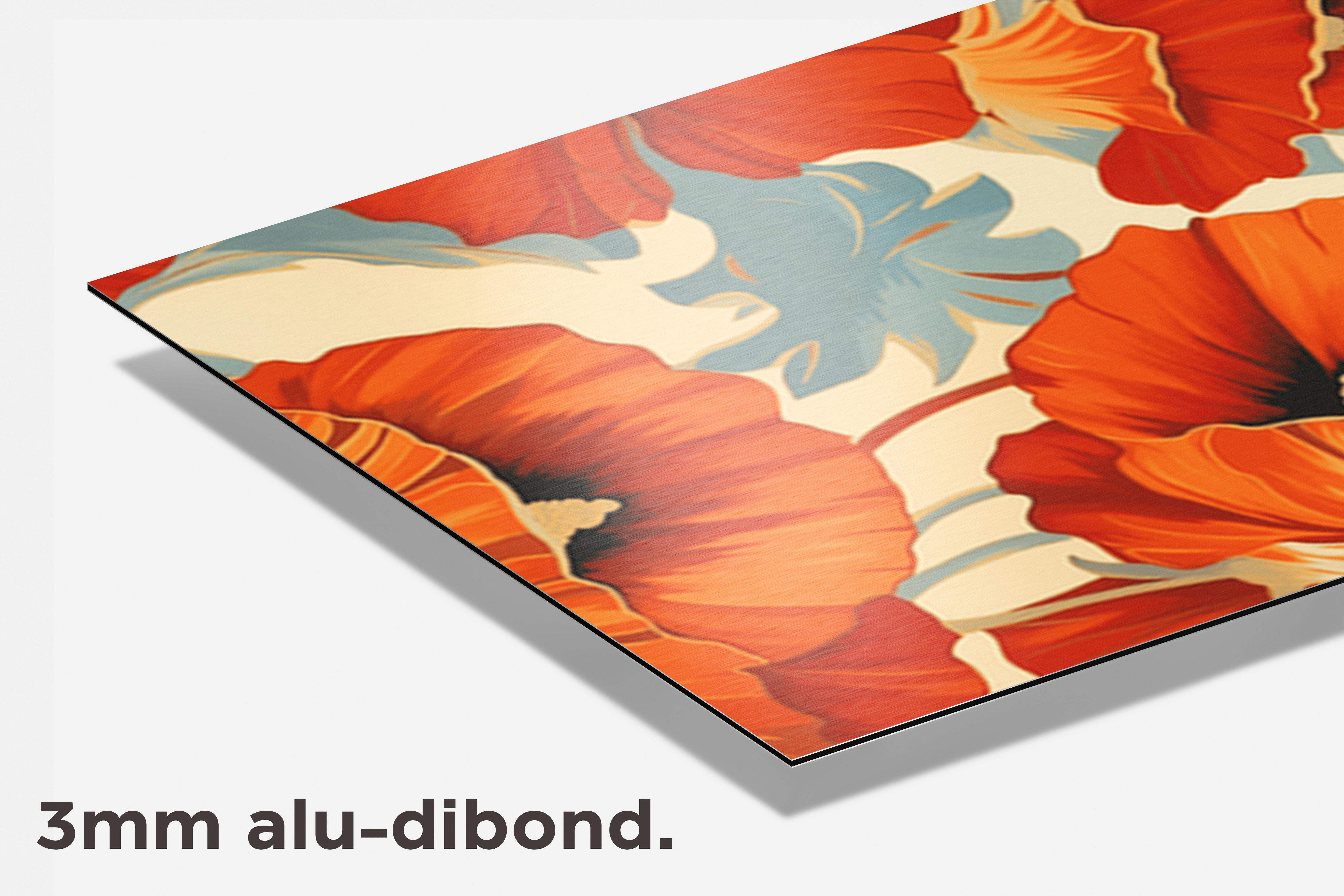 Bloemenposter dibond detail