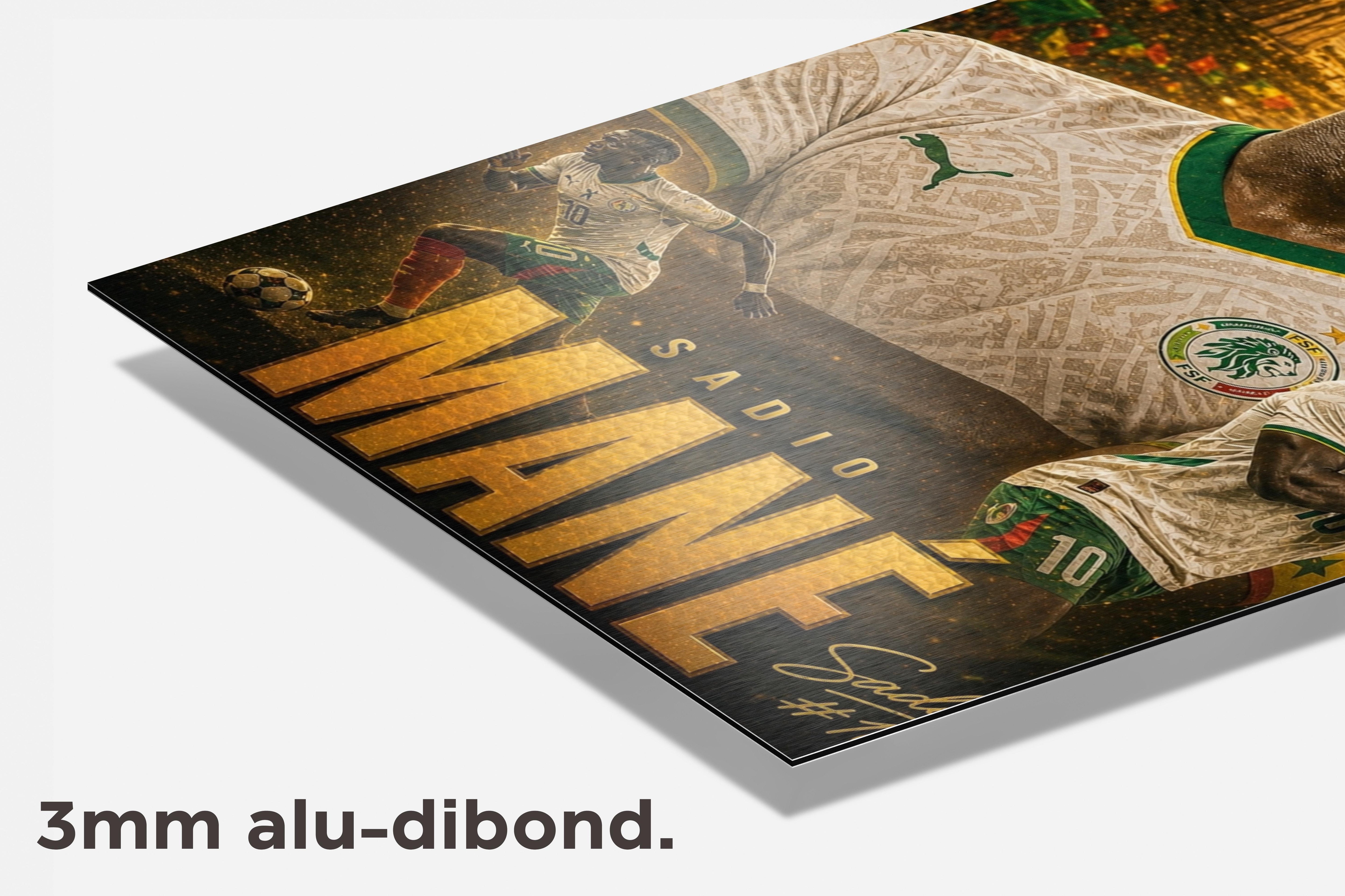 Sadio Mané dibond detail