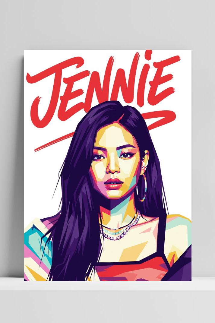 JENNIE BLACKPINK Pop Art poster van 25 Artstreet
